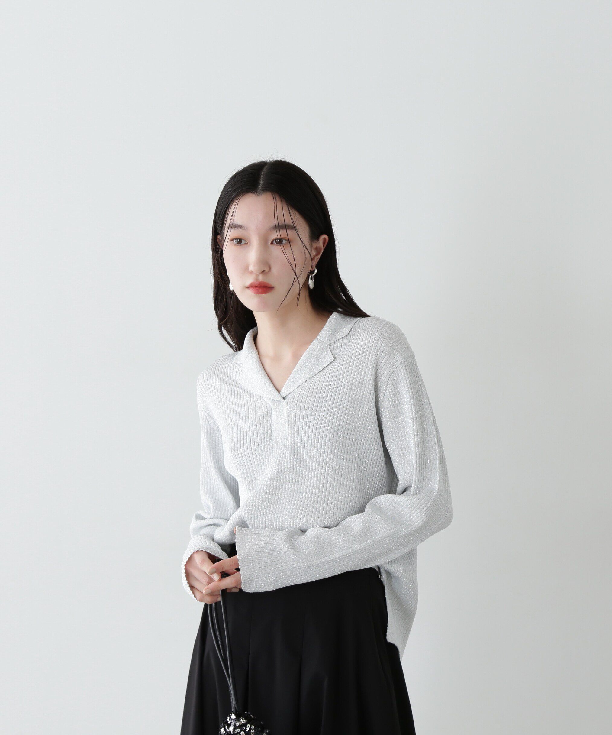  「ラメリブカイキンニット」|ニット・セーター|