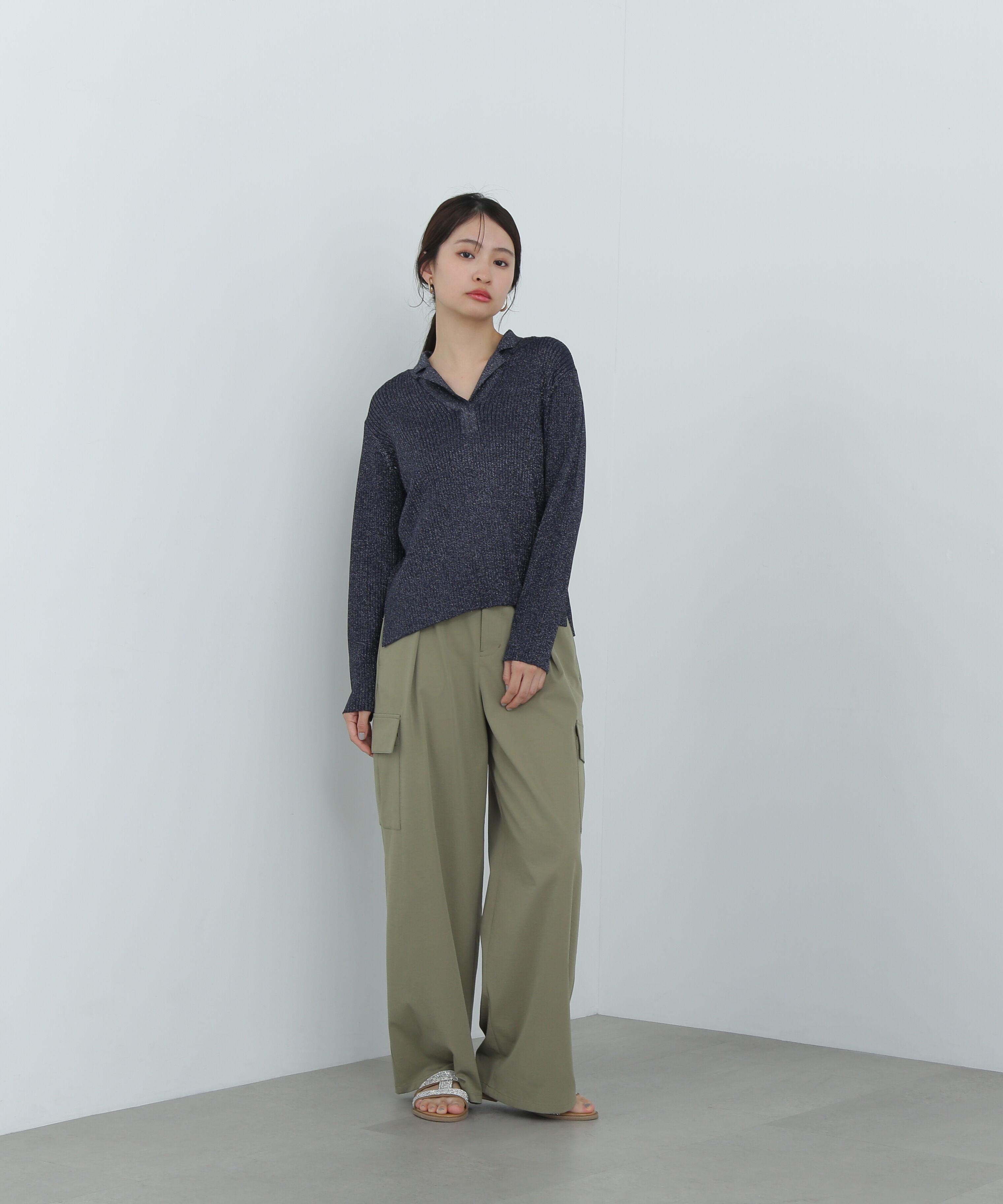  「ラメリブカイキンニット」|ニット・セーター|