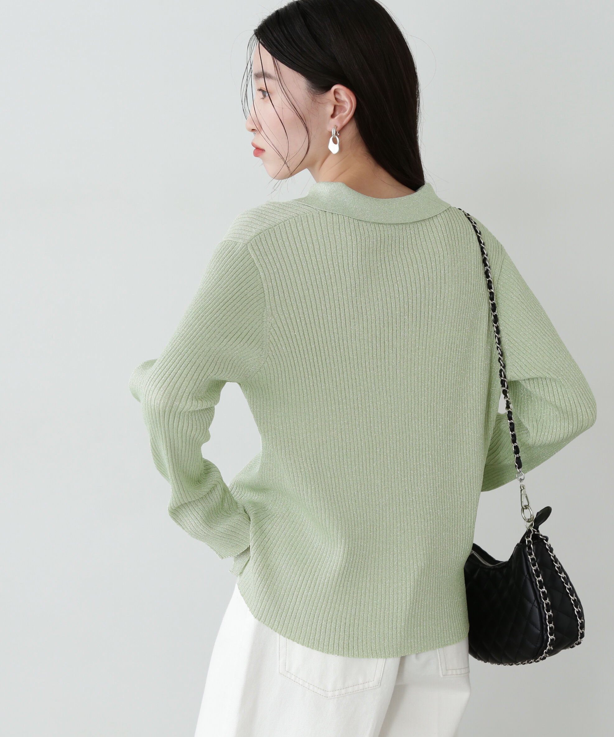  「ラメリブカイキンニット」|ニット・セーター|