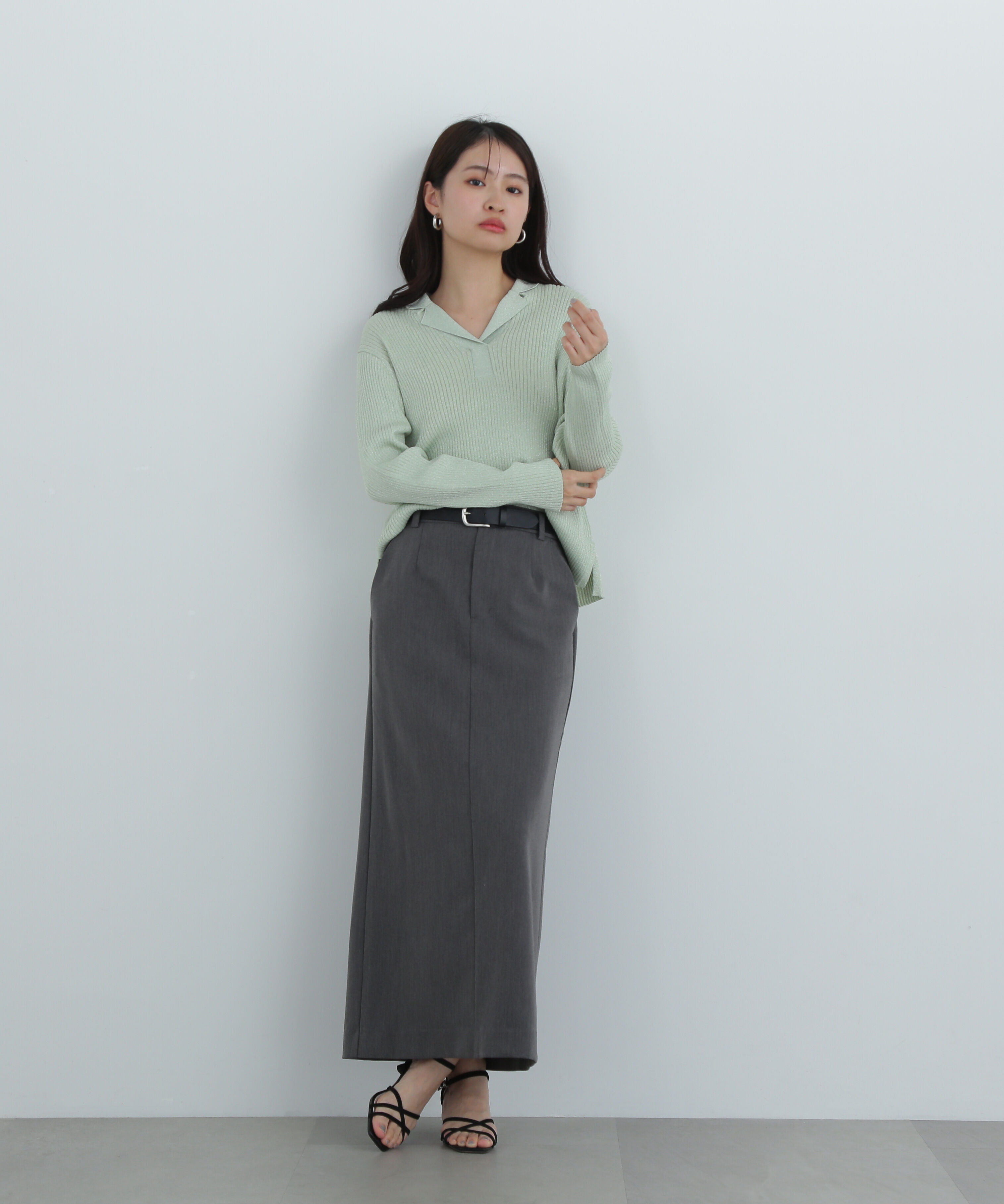  「ラメリブカイキンニット」|ニット・セーター|