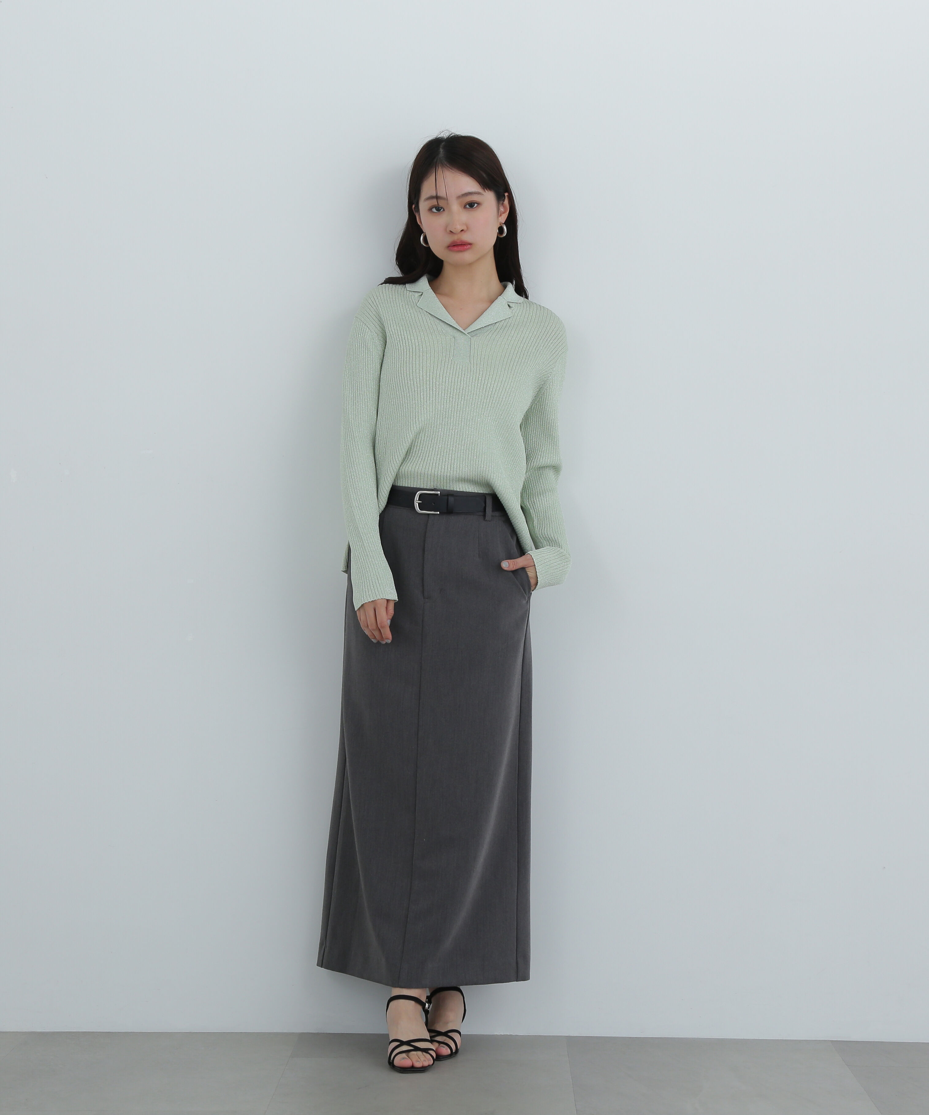  「ラメリブカイキンニット」|ニット・セーター|