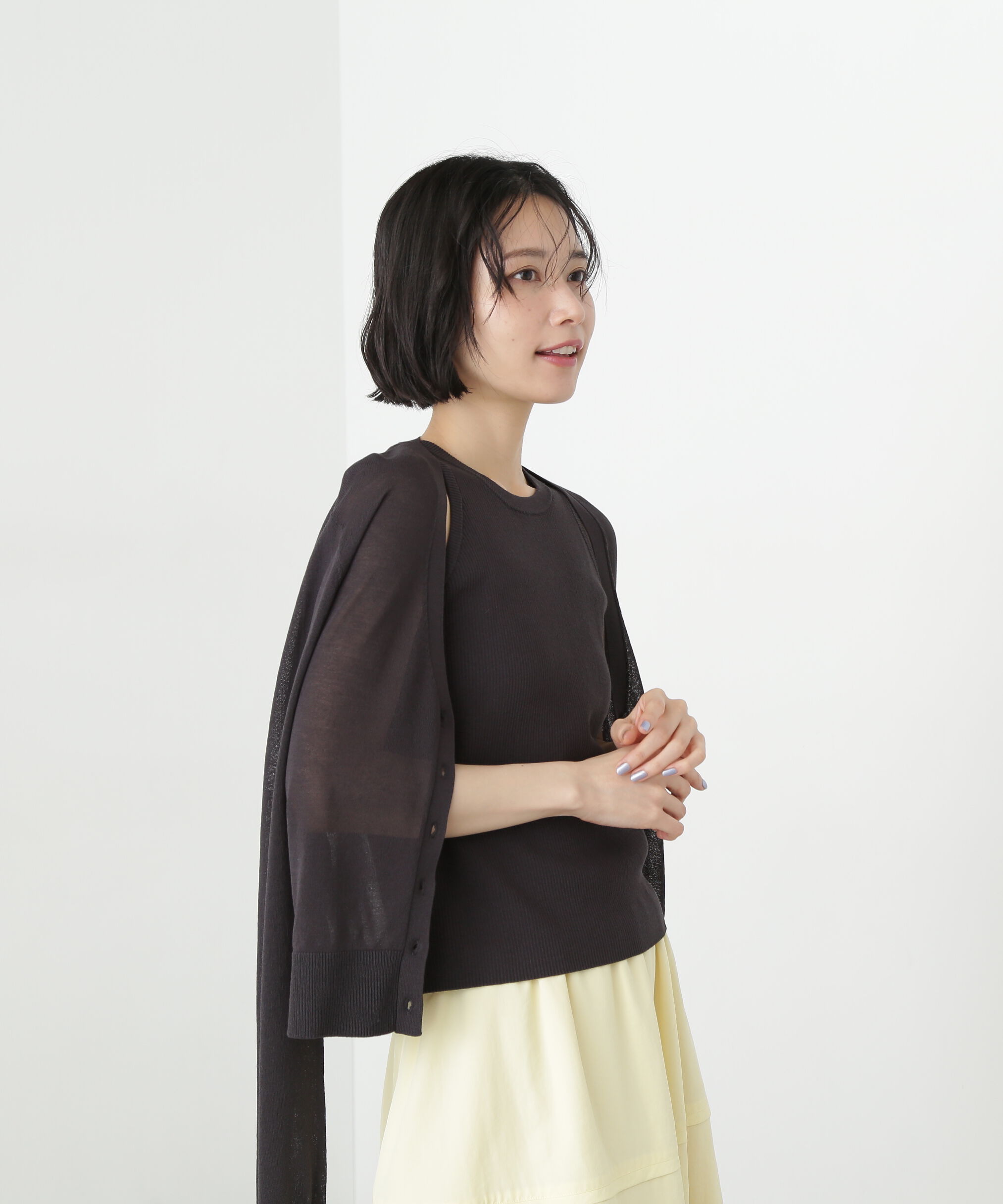  「アメスリタンク&times;シアーカーディガンセット」|ニット・セーター|