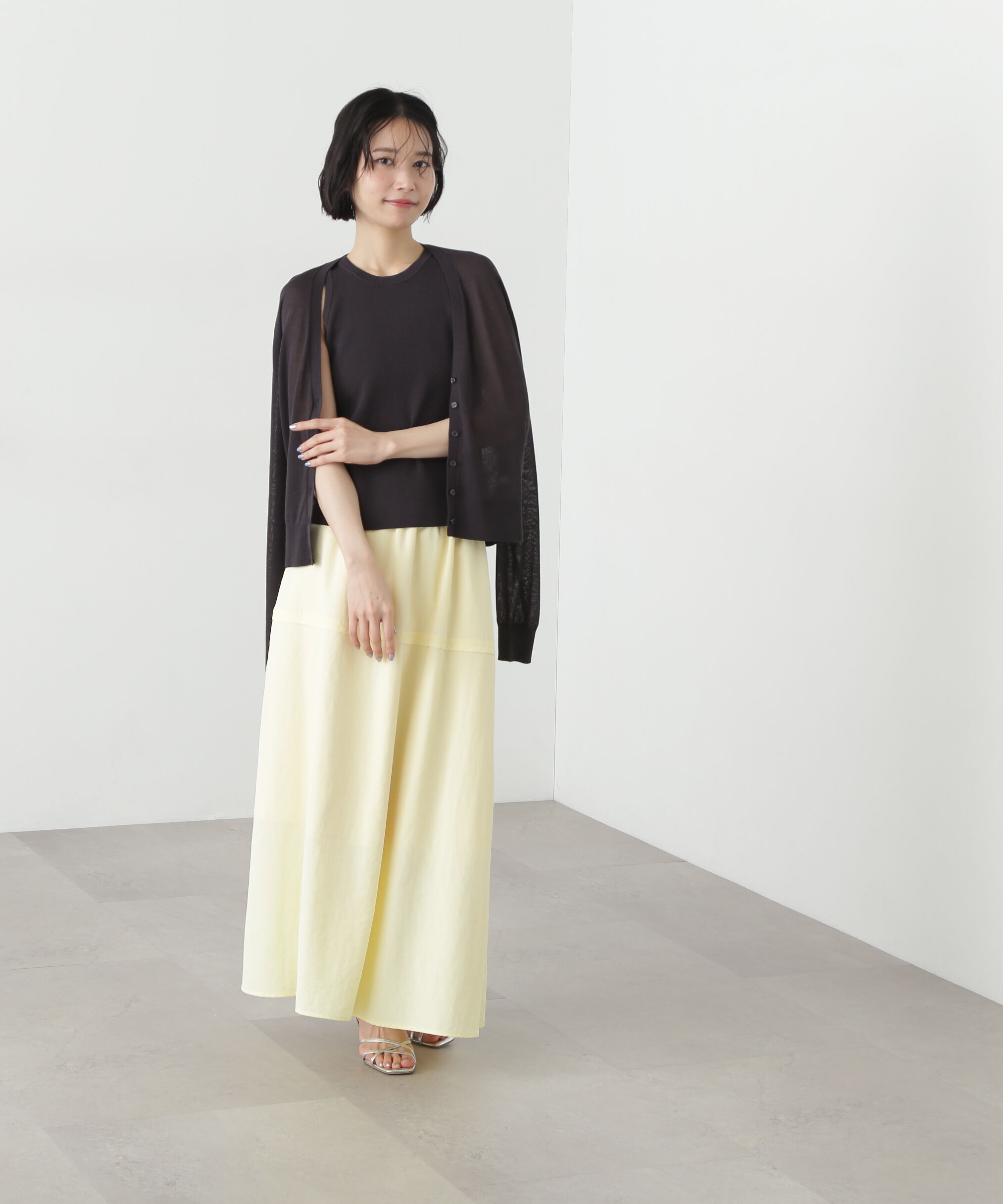  「アメスリタンク&times;シアーカーディガンセット」|ニット・セーター|