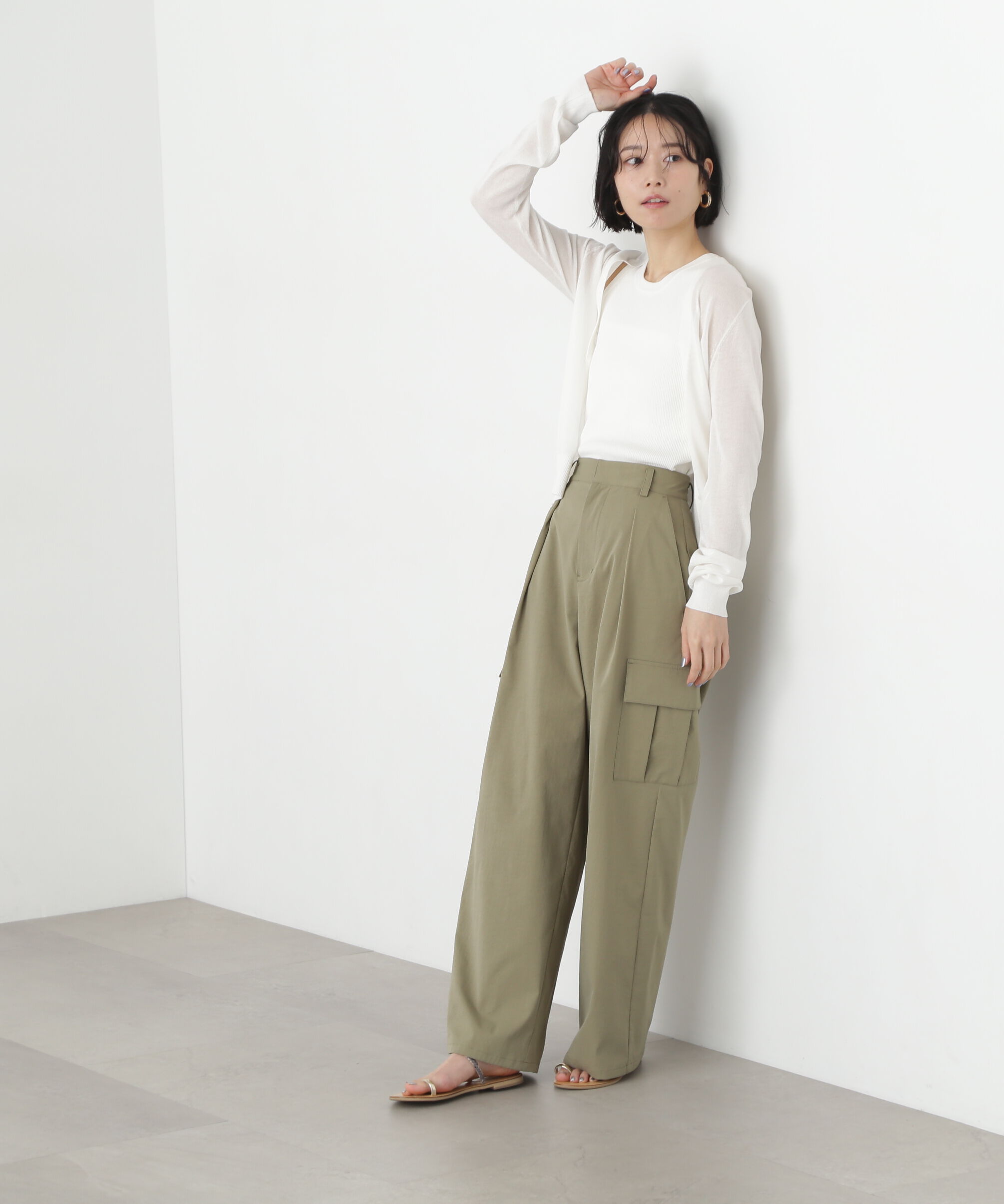  「アメスリタンク&times;シアーカーディガンセット」|ニット・セーター|