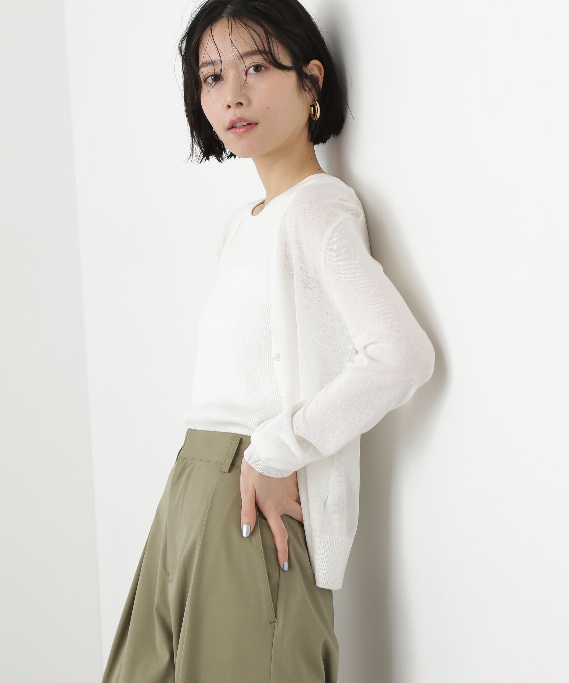  「アメスリタンク&times;シアーカーディガンセット」|ニット・セーター|