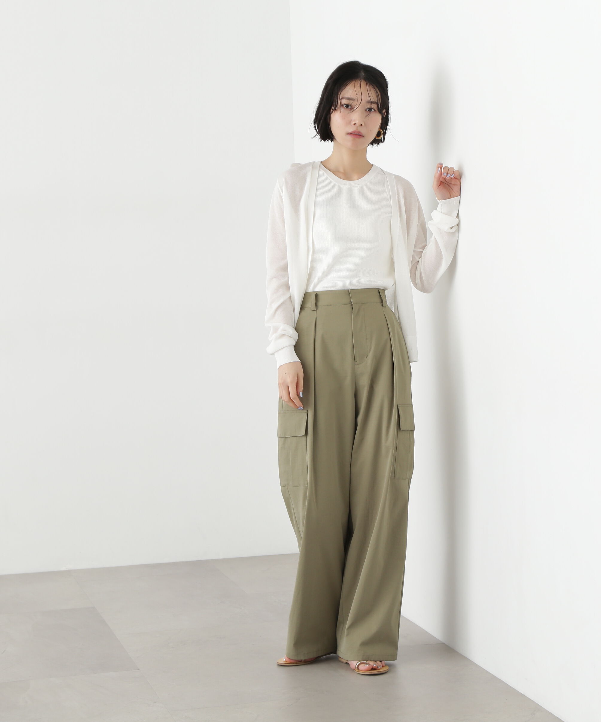  「アメスリタンク&times;シアーカーディガンセット」|ニット・セーター|