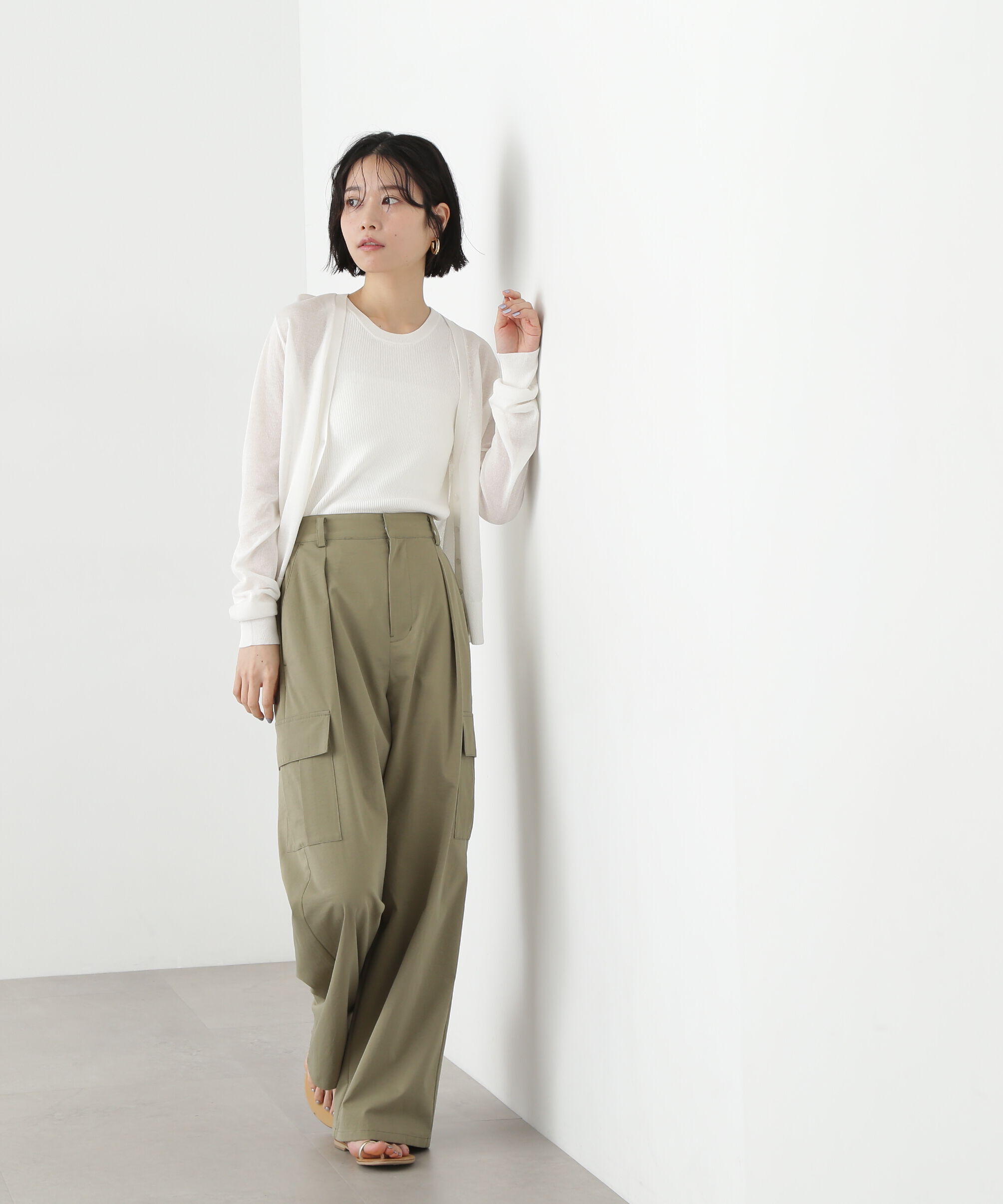  「アメスリタンク&times;シアーカーディガンセット」|ニット・セーター|