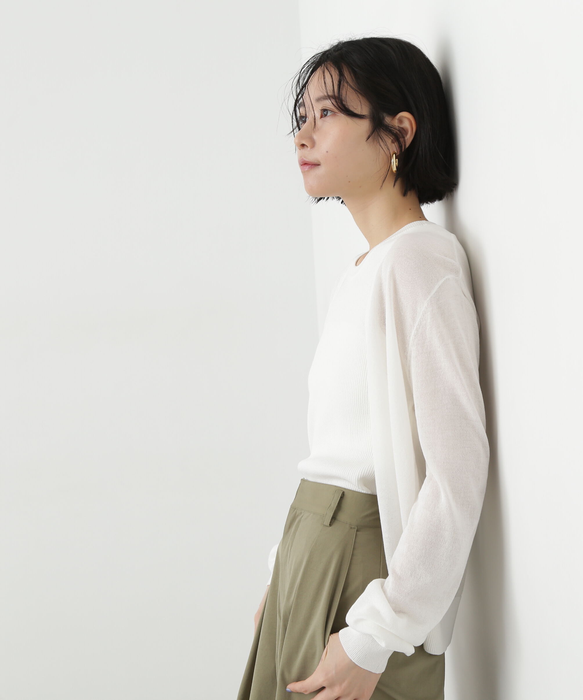  「アメスリタンク&times;シアーカーディガンセット」|ニット・セーター|