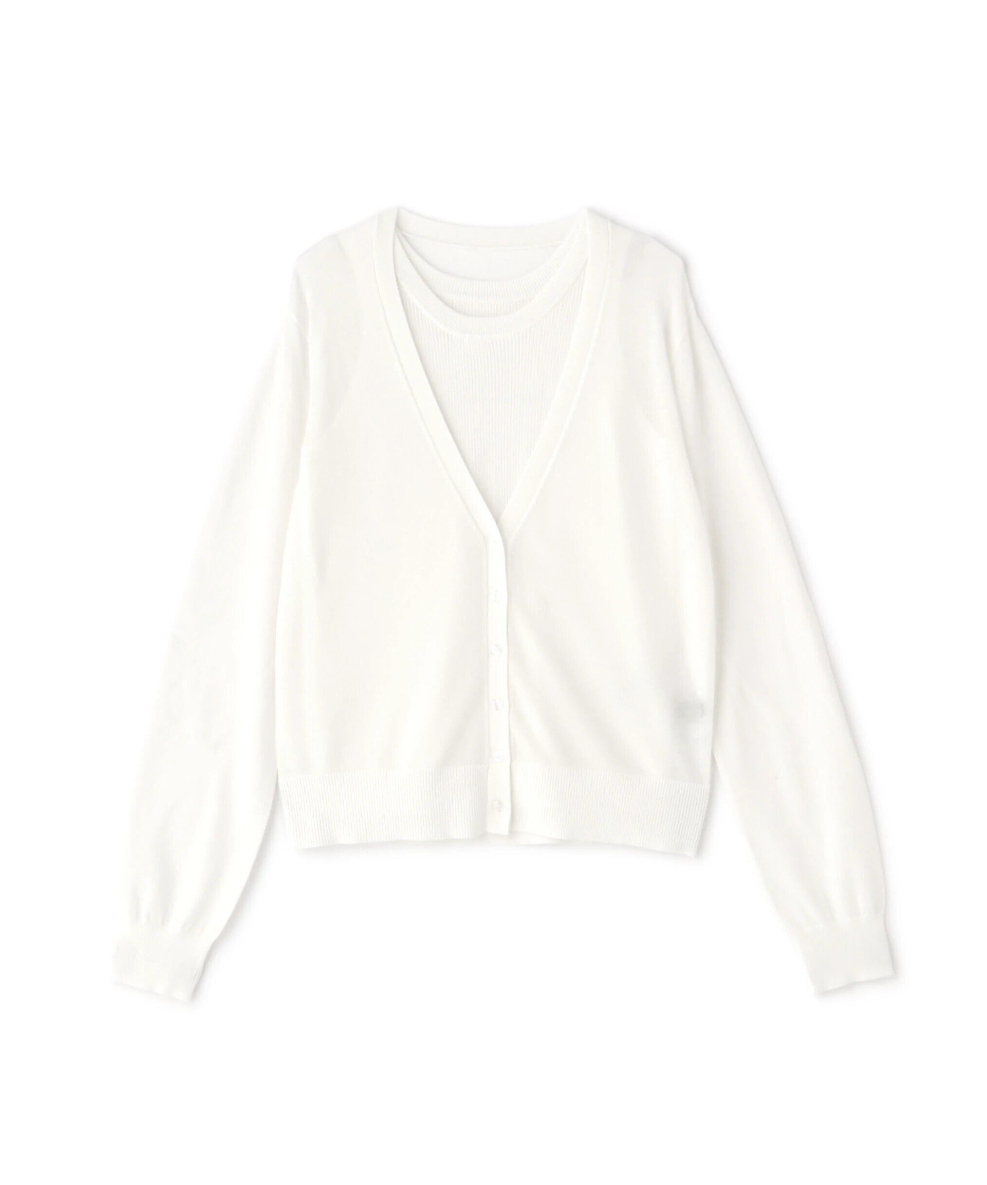  「アメスリタンク&times;シアーカーディガンセット」|ニット・セーター|