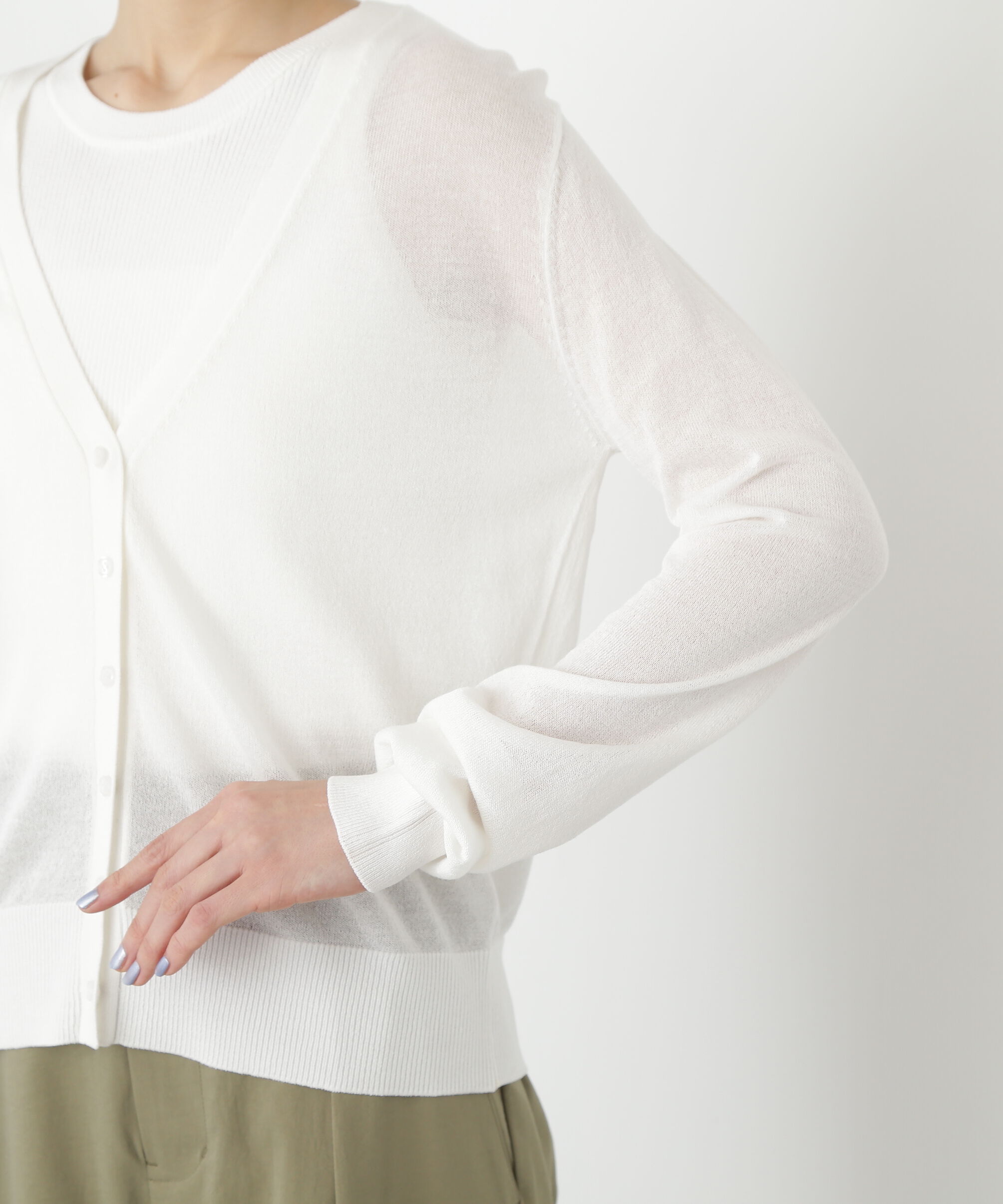  「アメスリタンク&times;シアーカーディガンセット」|ニット・セーター|