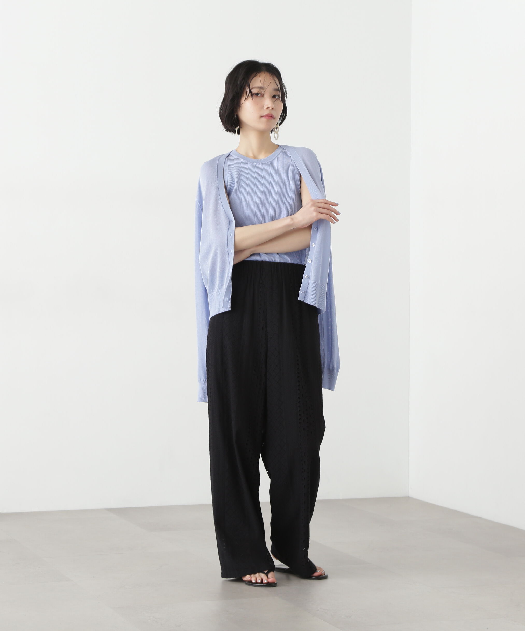  「アメスリタンク&times;シアーカーディガンセット」|ニット・セーター|