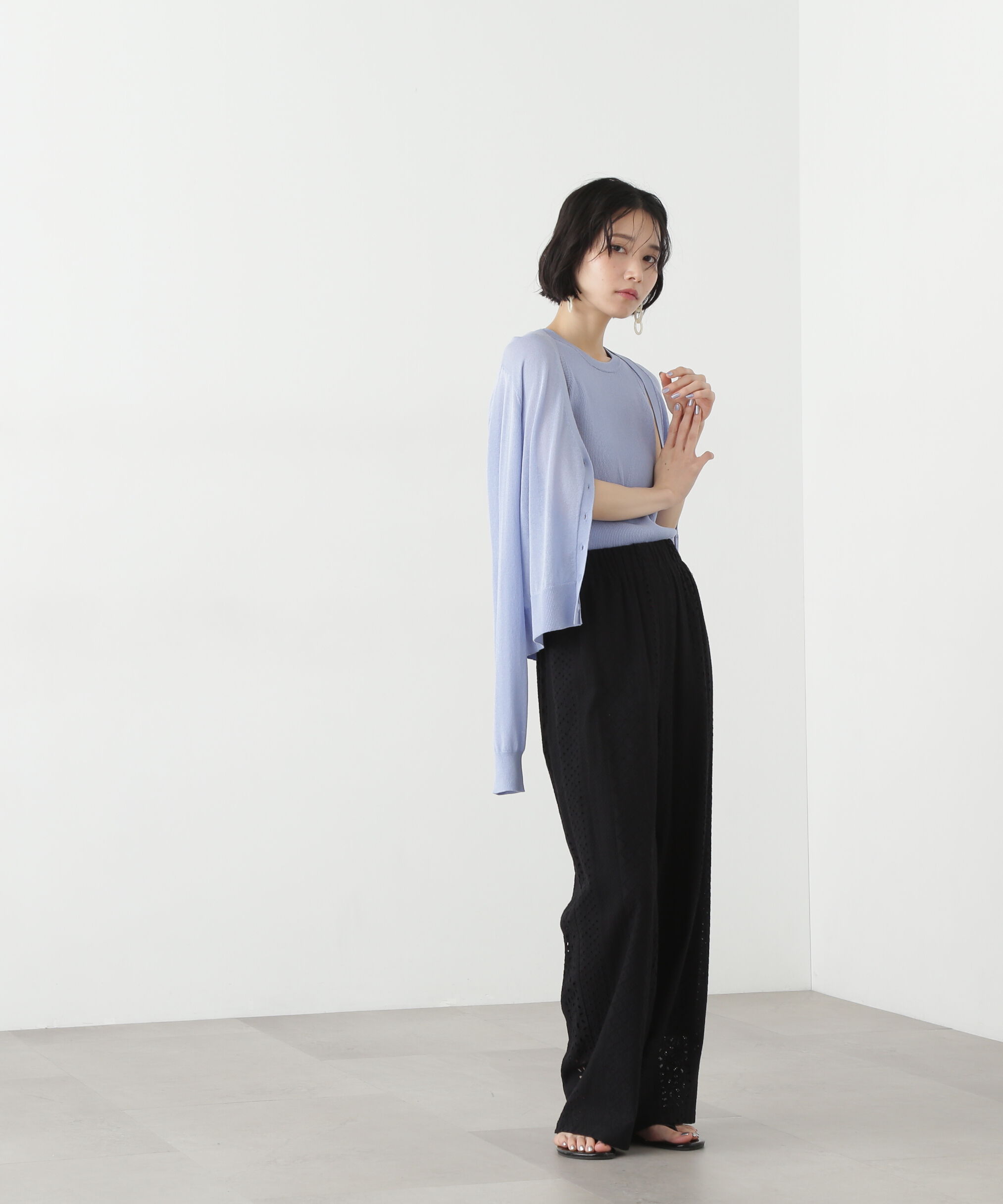  「アメスリタンク&times;シアーカーディガンセット」|ニット・セーター|