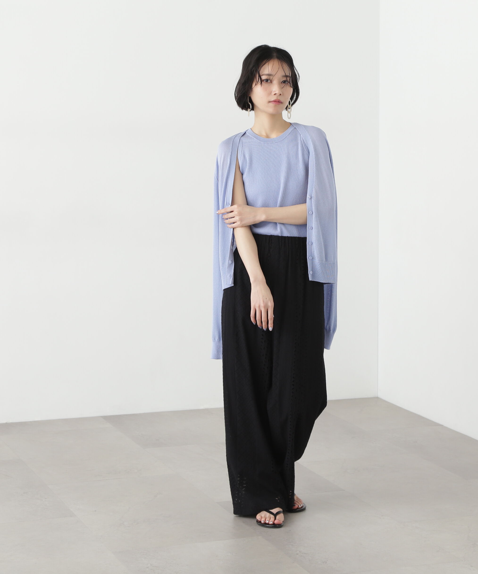  「アメスリタンク&times;シアーカーディガンセット」|ニット・セーター|