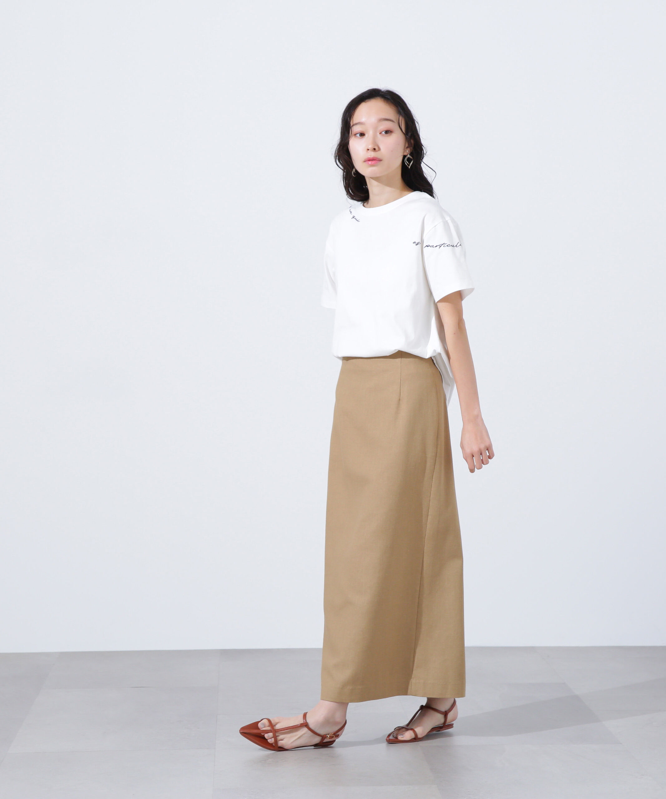  「ロゴ刺繍カットソー」|Tシャツ・カットソー|