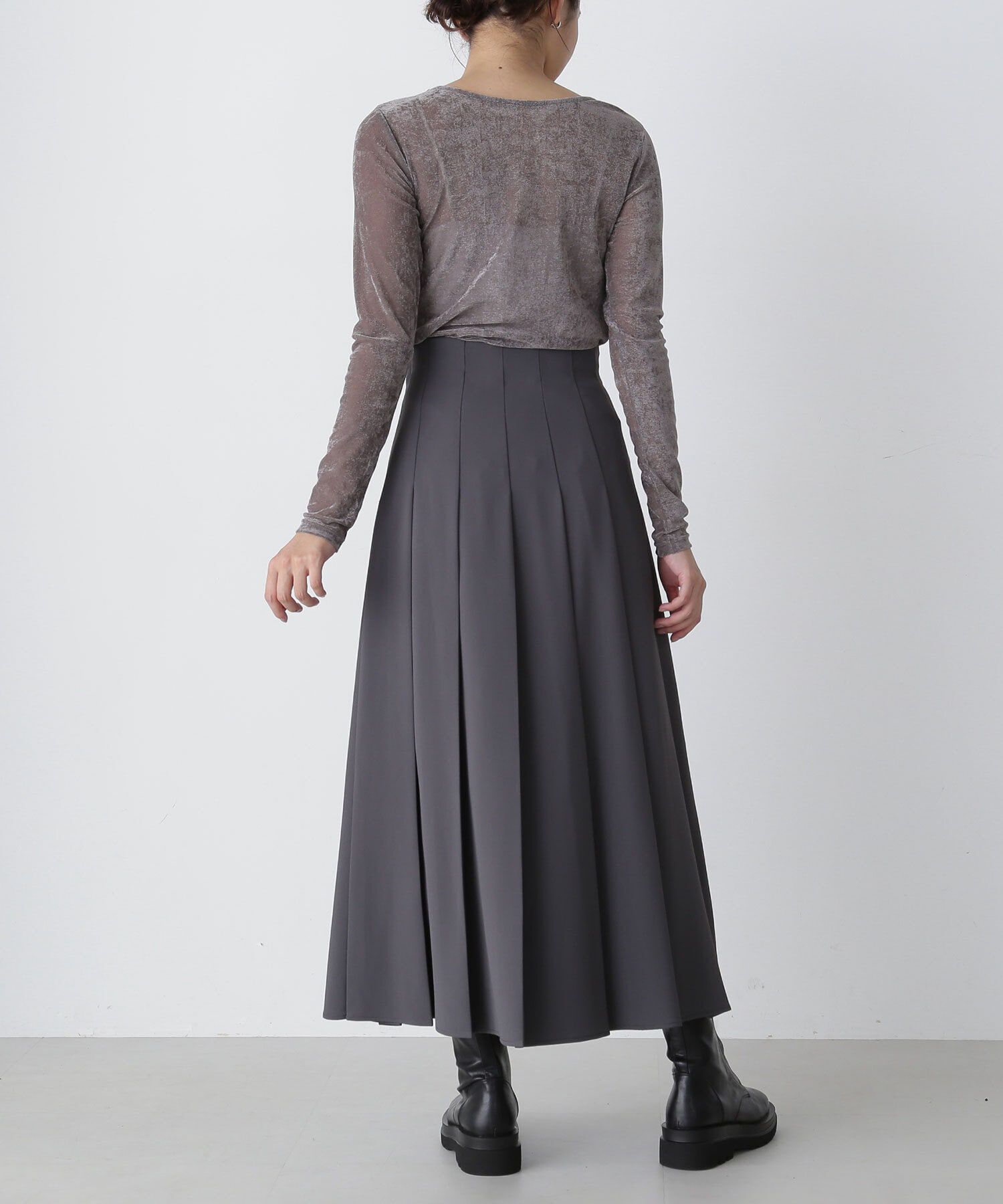  「プリーツスリットスカート」|スカート|