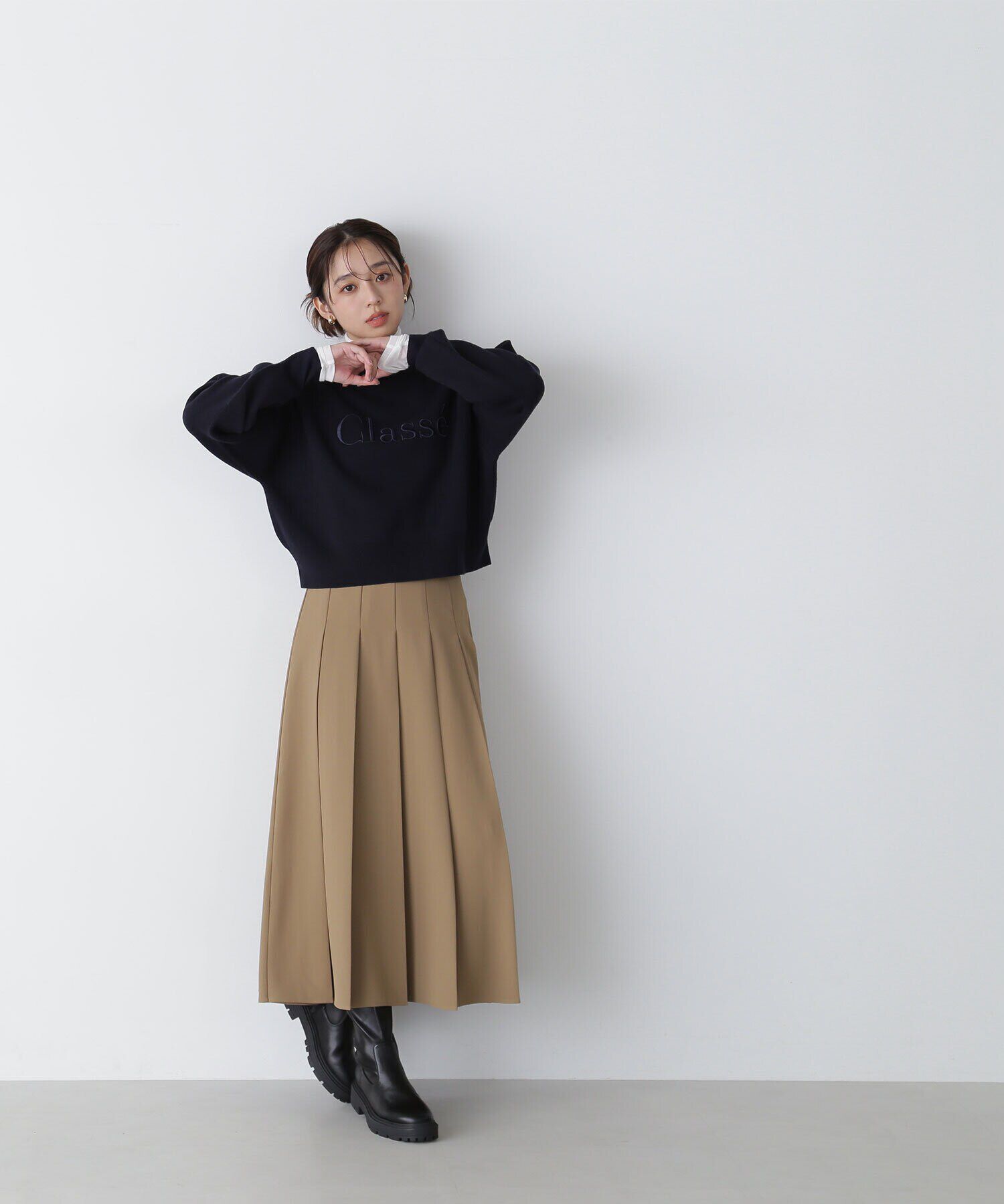  「プリーツスリットスカート」|スカート|キャメルベー 1