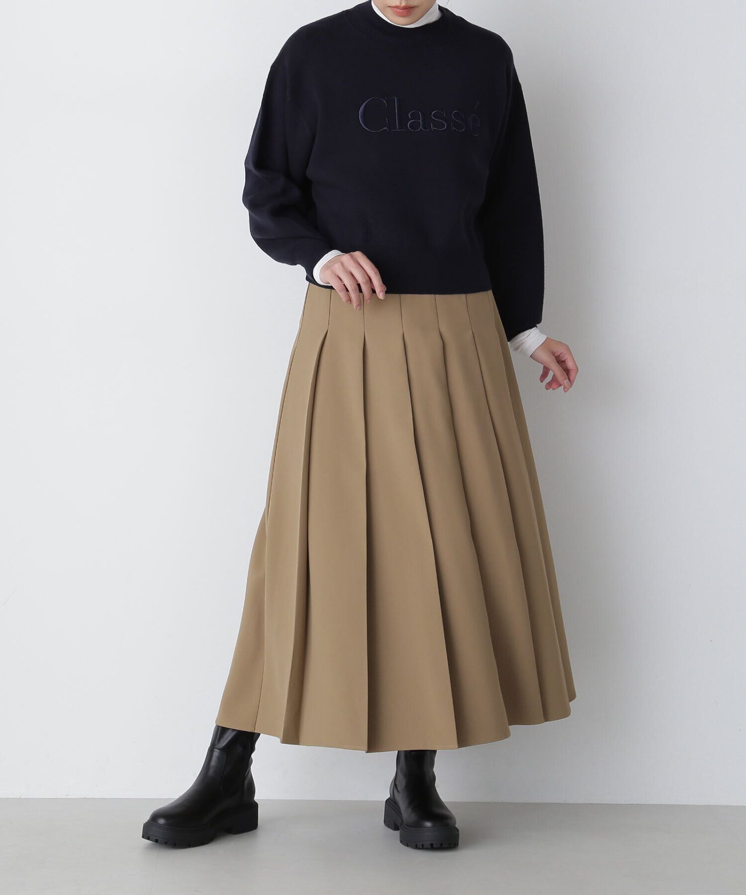  「プリーツスリットスカート」|スカート|