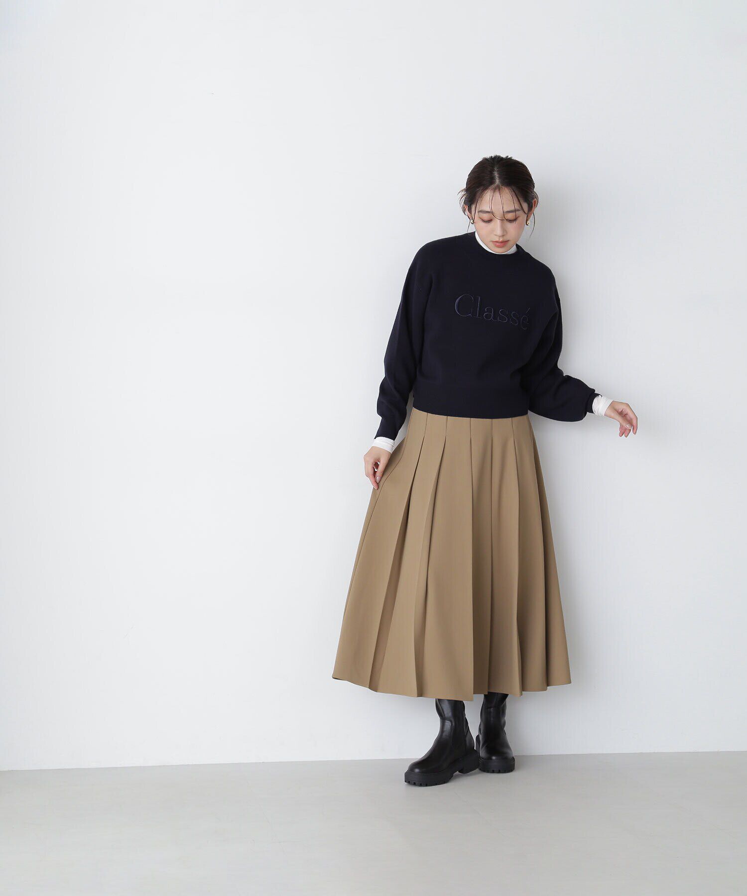  「プリーツスリットスカート」|スカート|