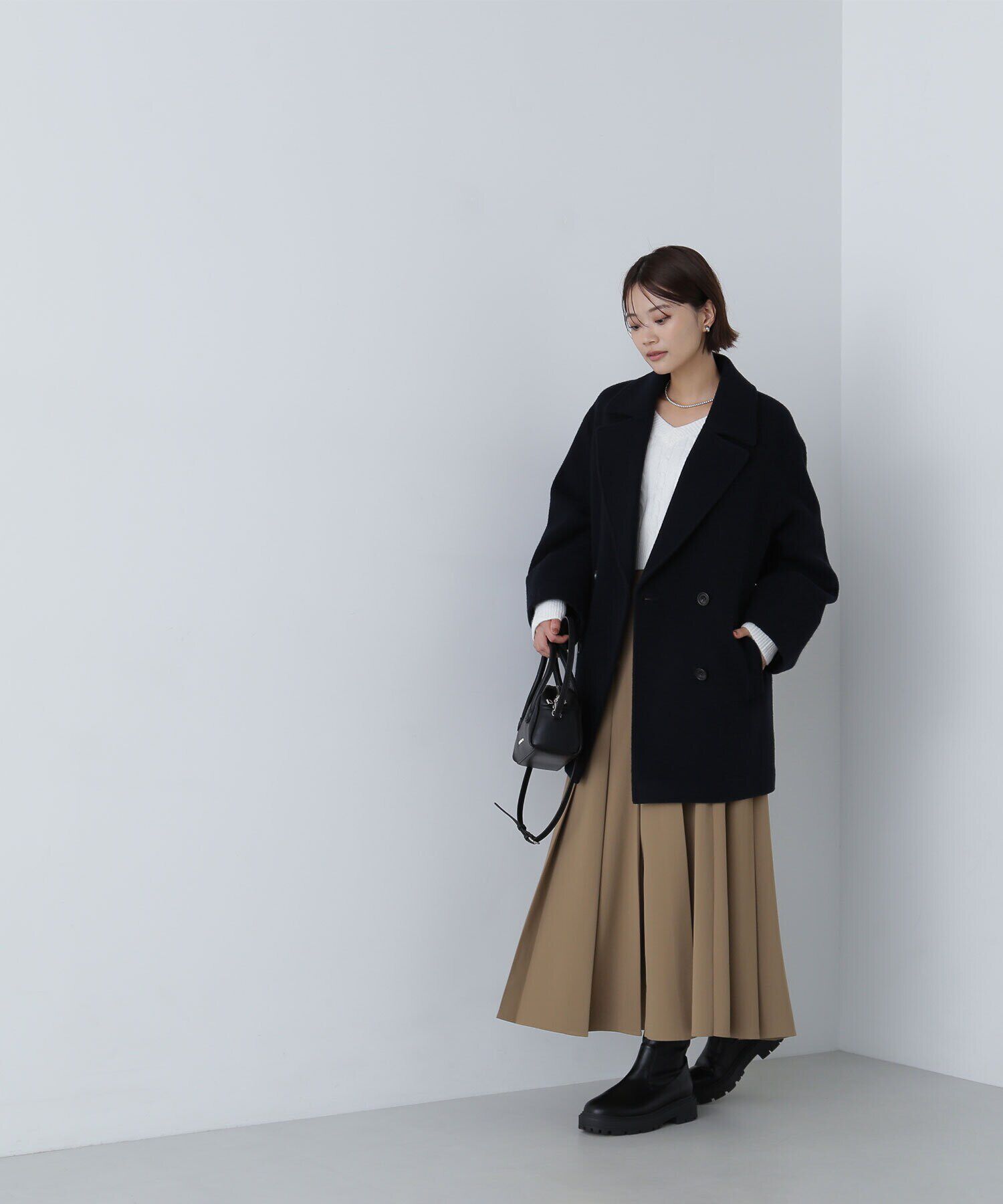  「プリーツスリットスカート」|スカート|