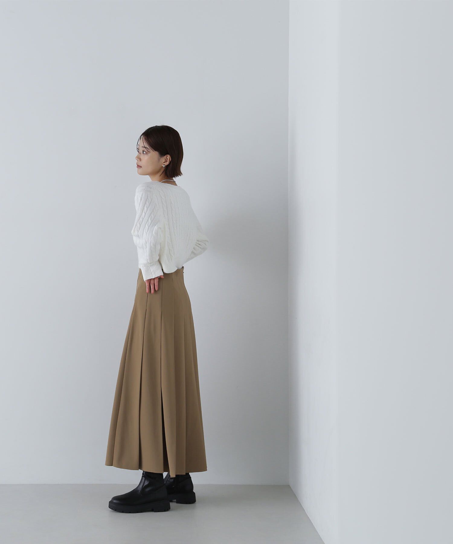  「プリーツスリットスカート」|スカート|