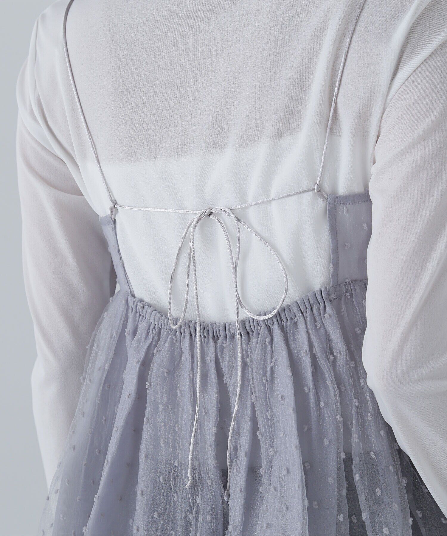  「ドットシアーキャミソール」|シャツ・ブラウス|