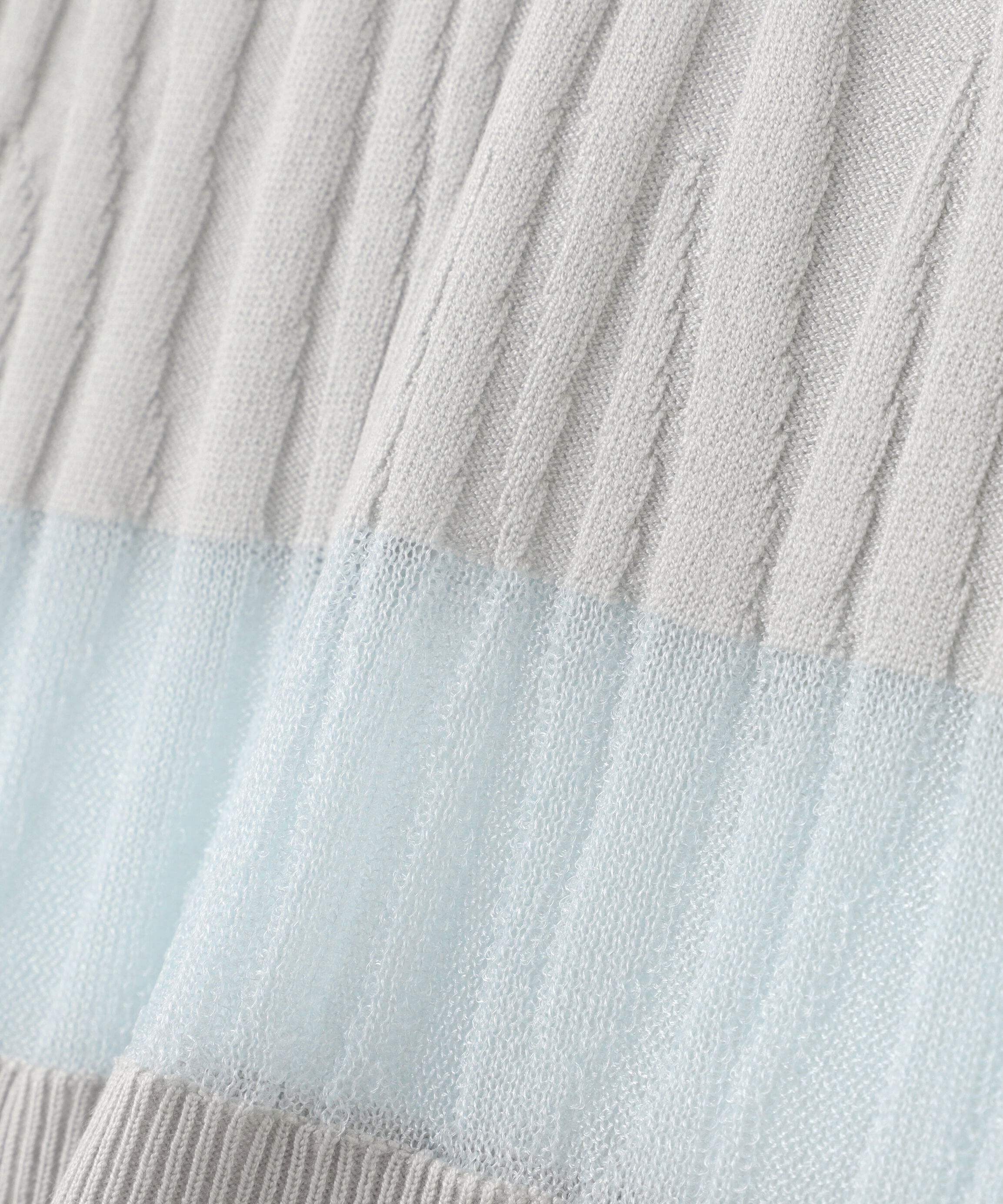  「ウェーブシアーボーダー SETUP ニット」|ニット・セーター|