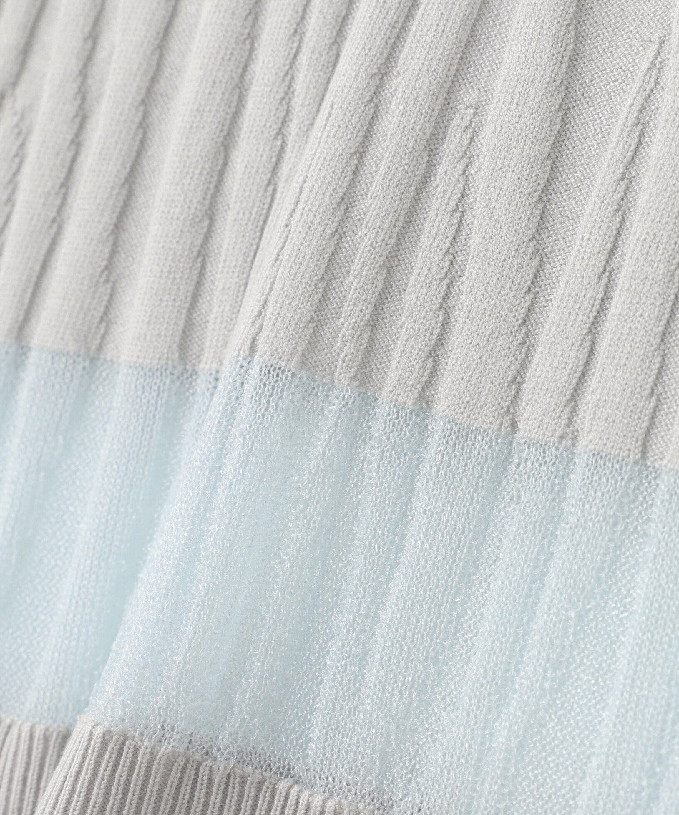  「ウェーブシアーボーダー SETUP ニット」|ニット・セーター|