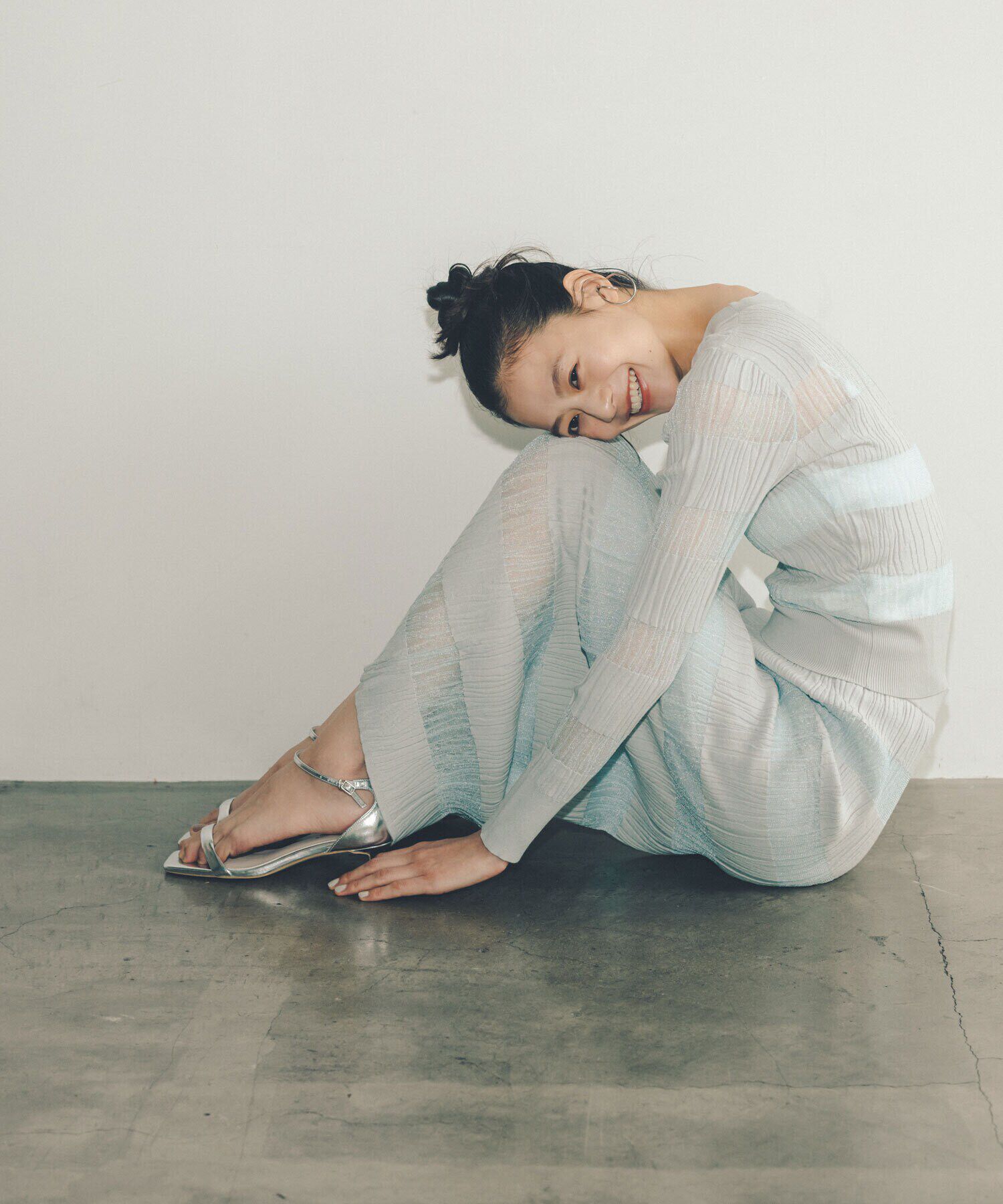  「ウェーブシアーボーダー SETUP ニット」|ニット・セーター|