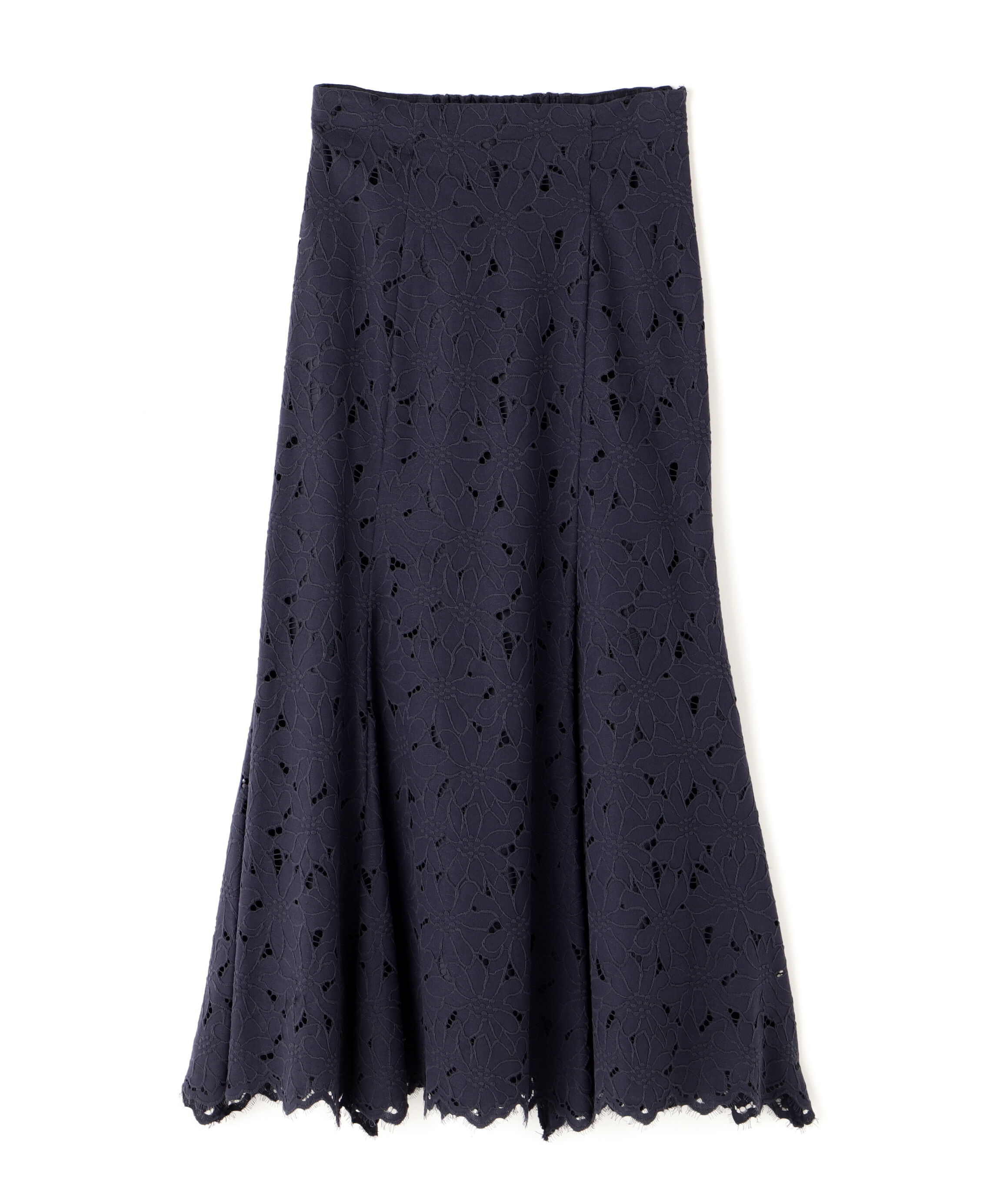  「バイカラーレースマーメイドスカート」|スカート|