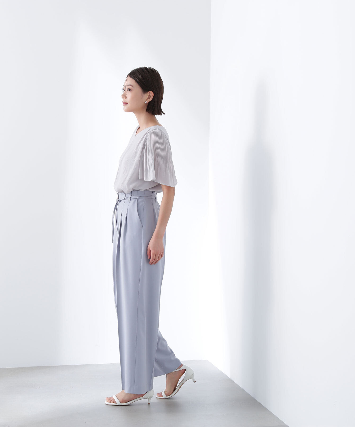  「楊柳フレアスリーブブラウス」|シャツ・ブラウス|