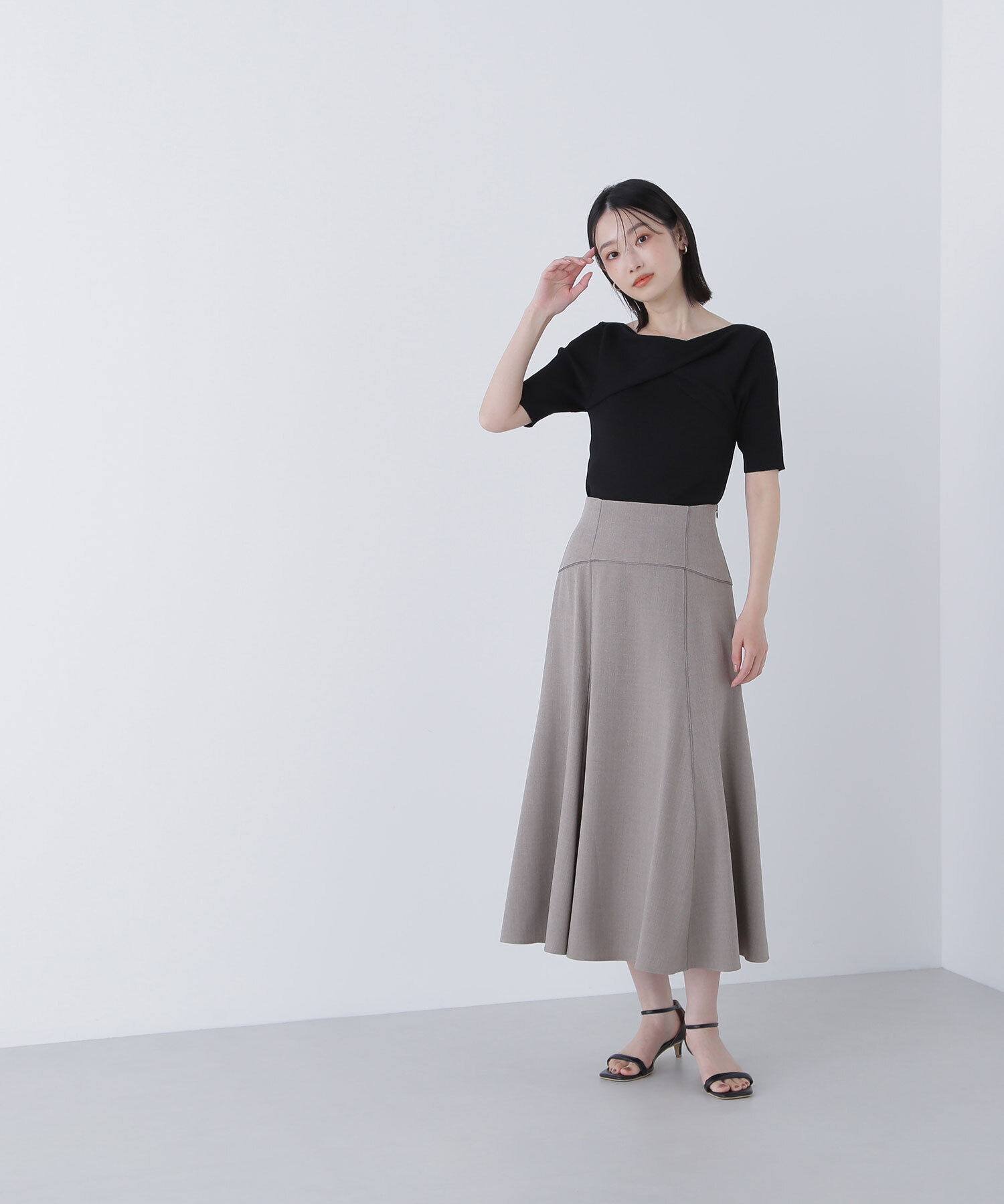  「ツイストドレープニット」|ニット・セーター|