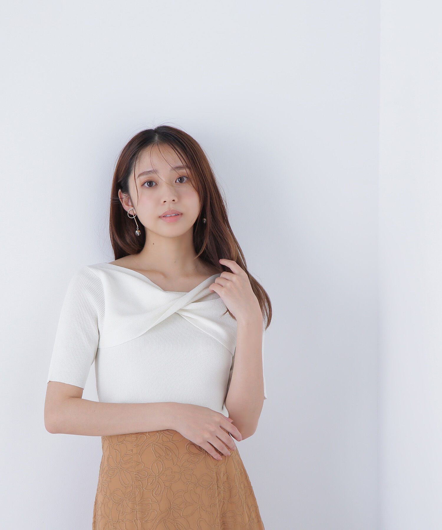  「ツイストドレープニット」|ニット・セーター|