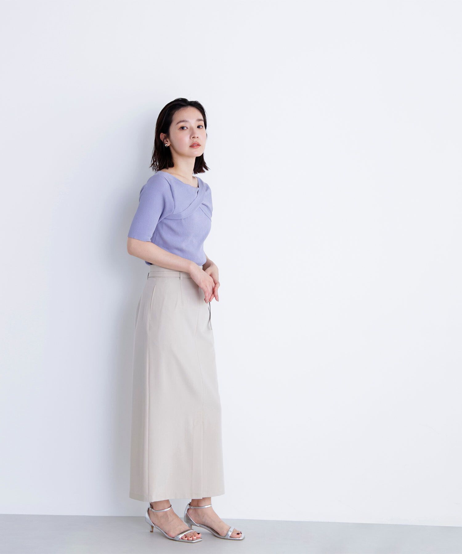  「ツイストドレープニット」|ニット・セーター|