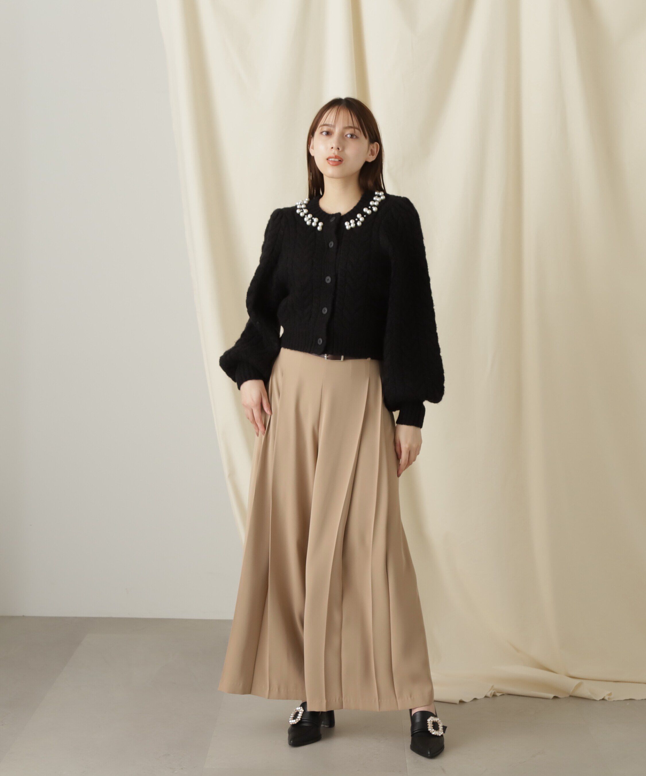  「ベルトツキプリーツパンツ」|その他|