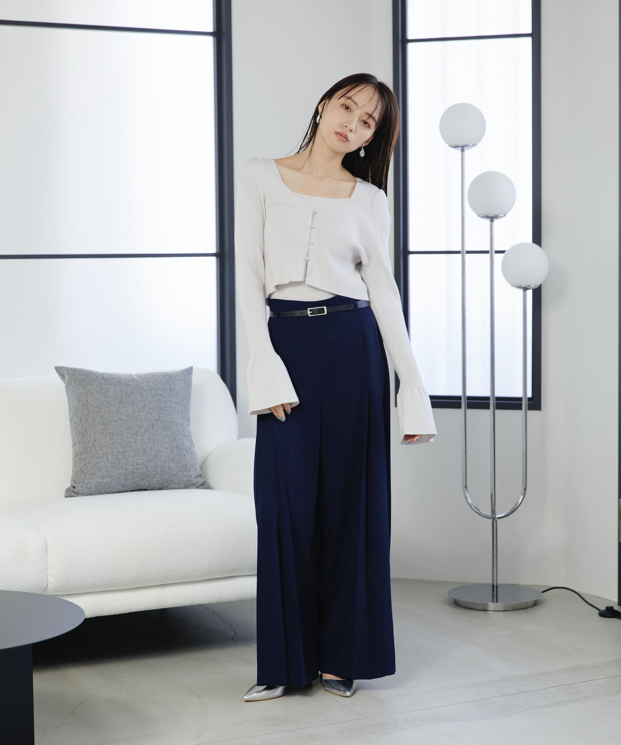  「ベルトツキプリーツパンツ」|その他|