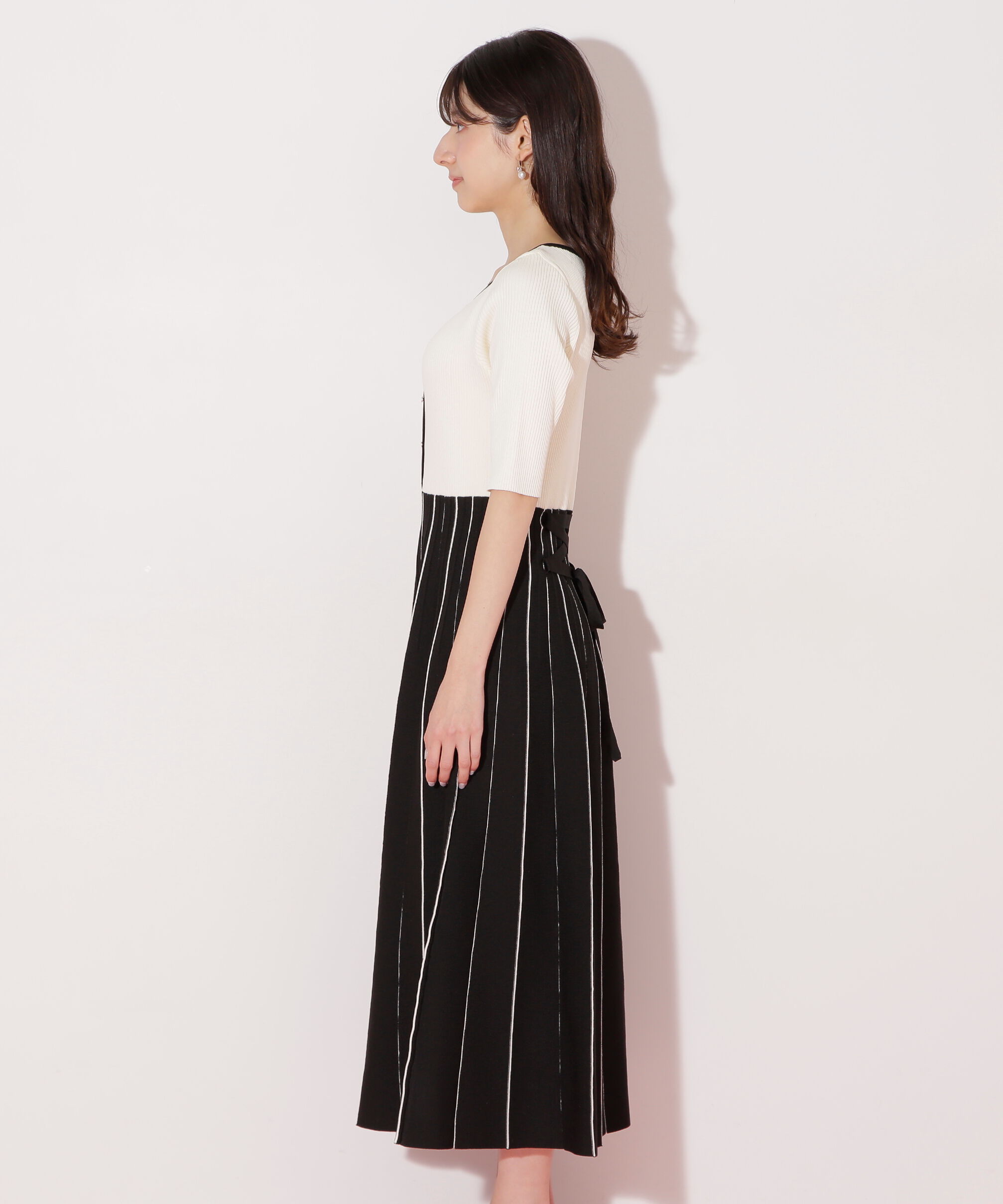  「プリーツニットワンピース」|ワンピース|