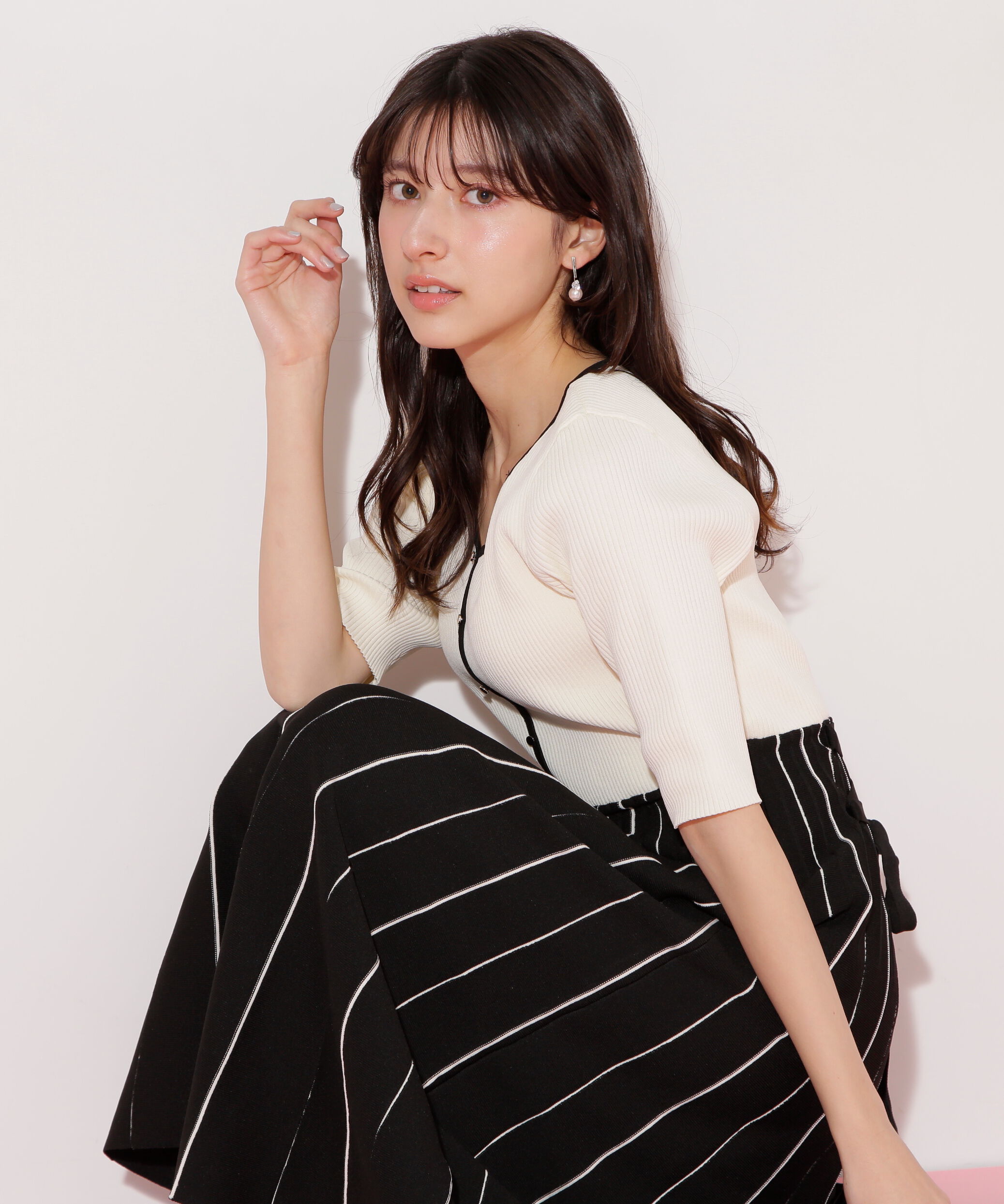  「プリーツニットワンピース」|ワンピース|