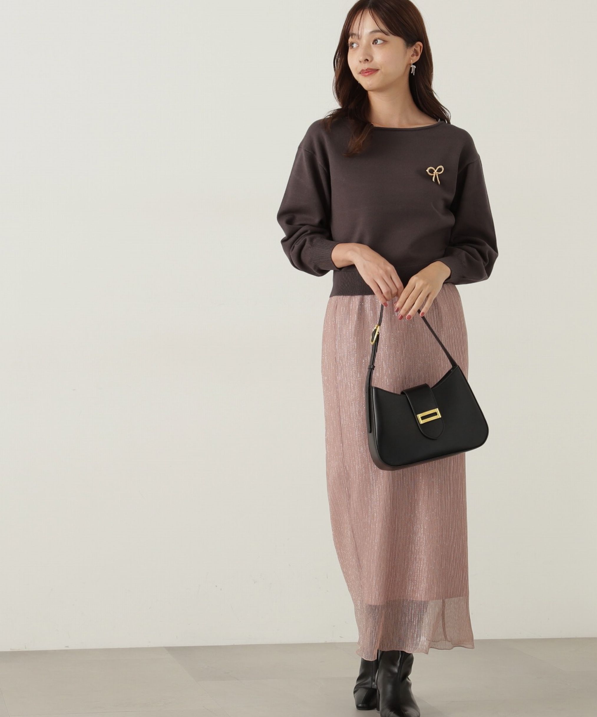 PROPORTION BODY DRESSING「キラキラプリーツナロースカート」|スカート|ピンク