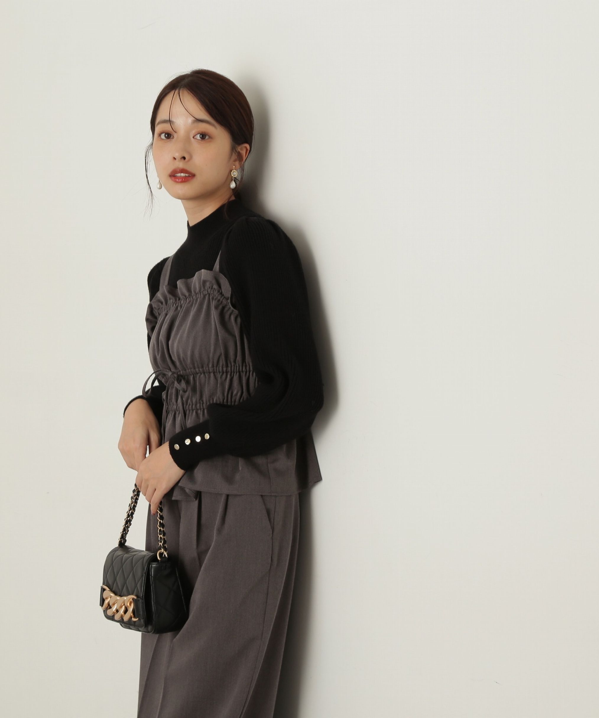 PROPORTION BODY DRESSING「ハイネックボリュームスリーブニット」|ニット・セーター|