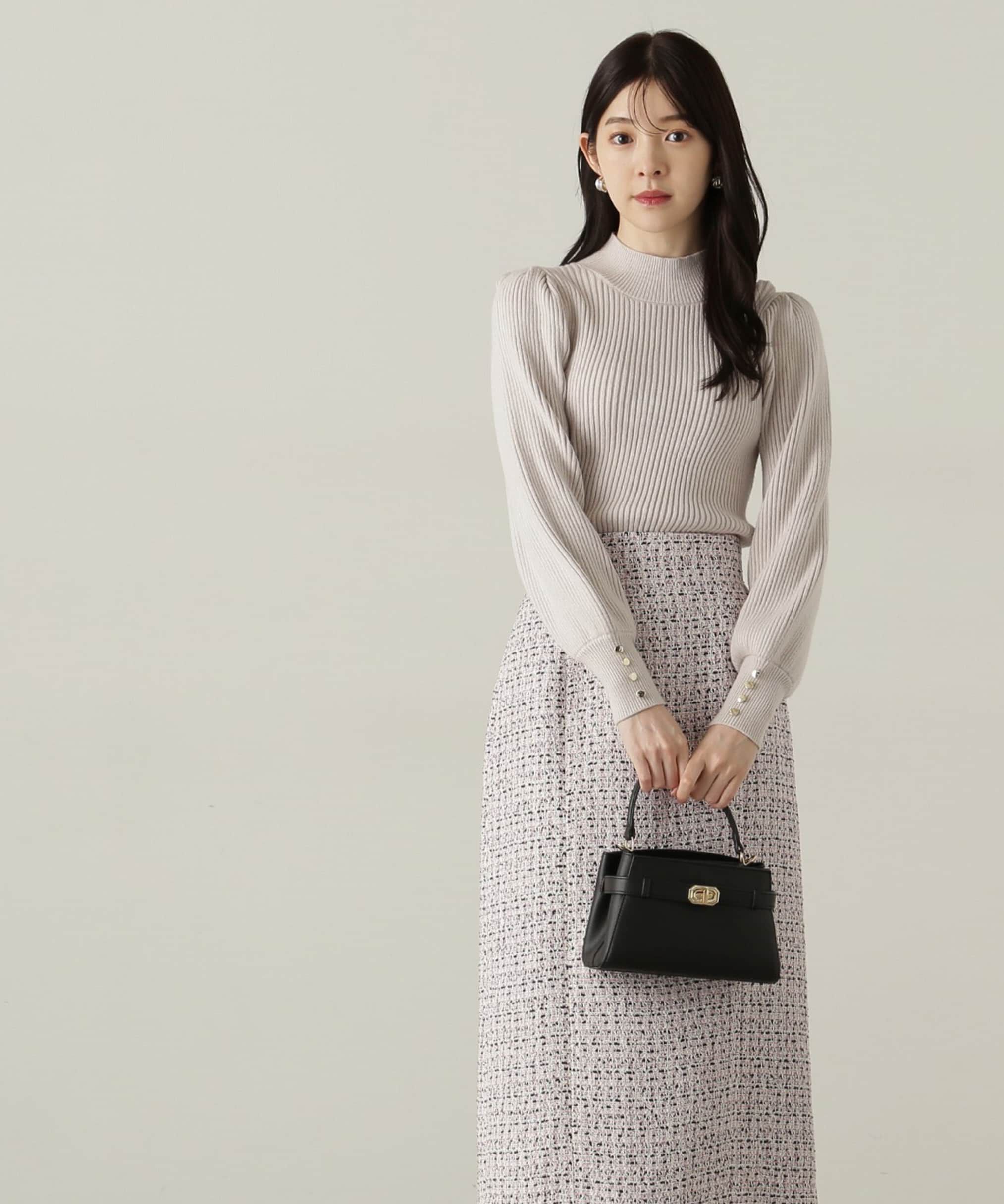 PROPORTION BODY DRESSING「ハイネックボリュームスリーブニット」|ニット・セーター|