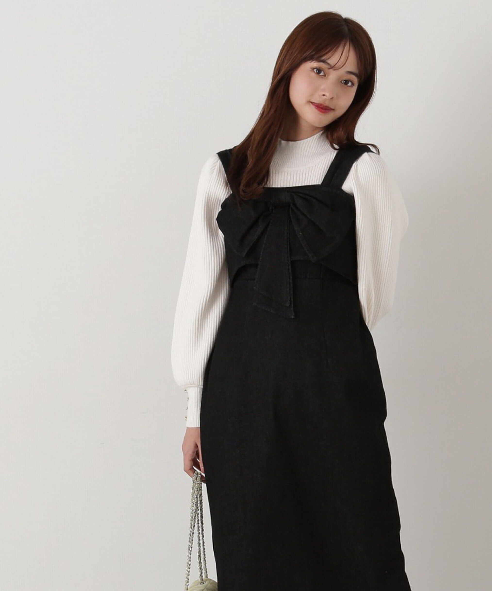 PROPORTION BODY DRESSING「ハイネックボリュームスリーブニット」|ニット・セーター|