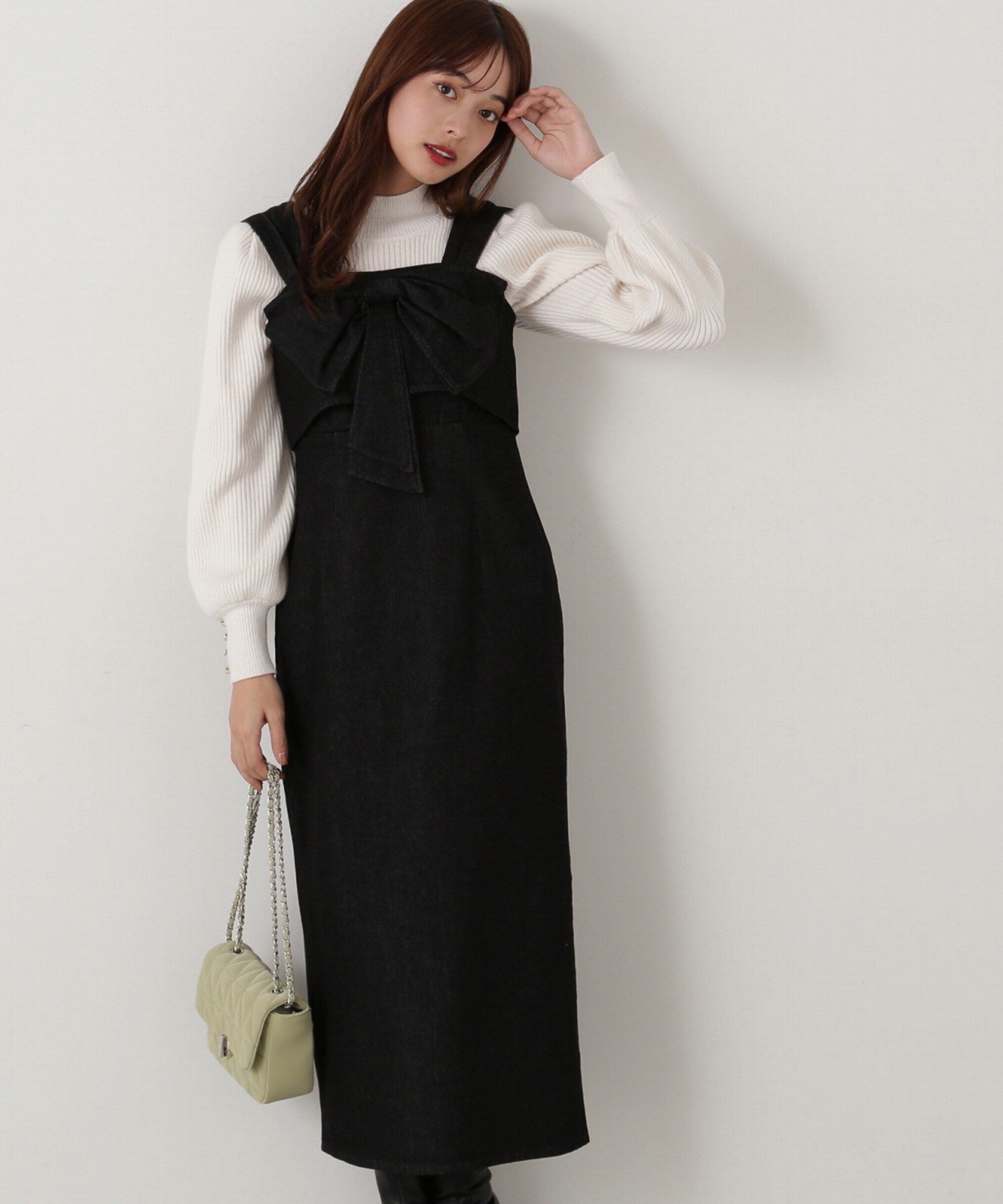 PROPORTION BODY DRESSING「ハイネックボリュームスリーブニット」|ニット・セーター|