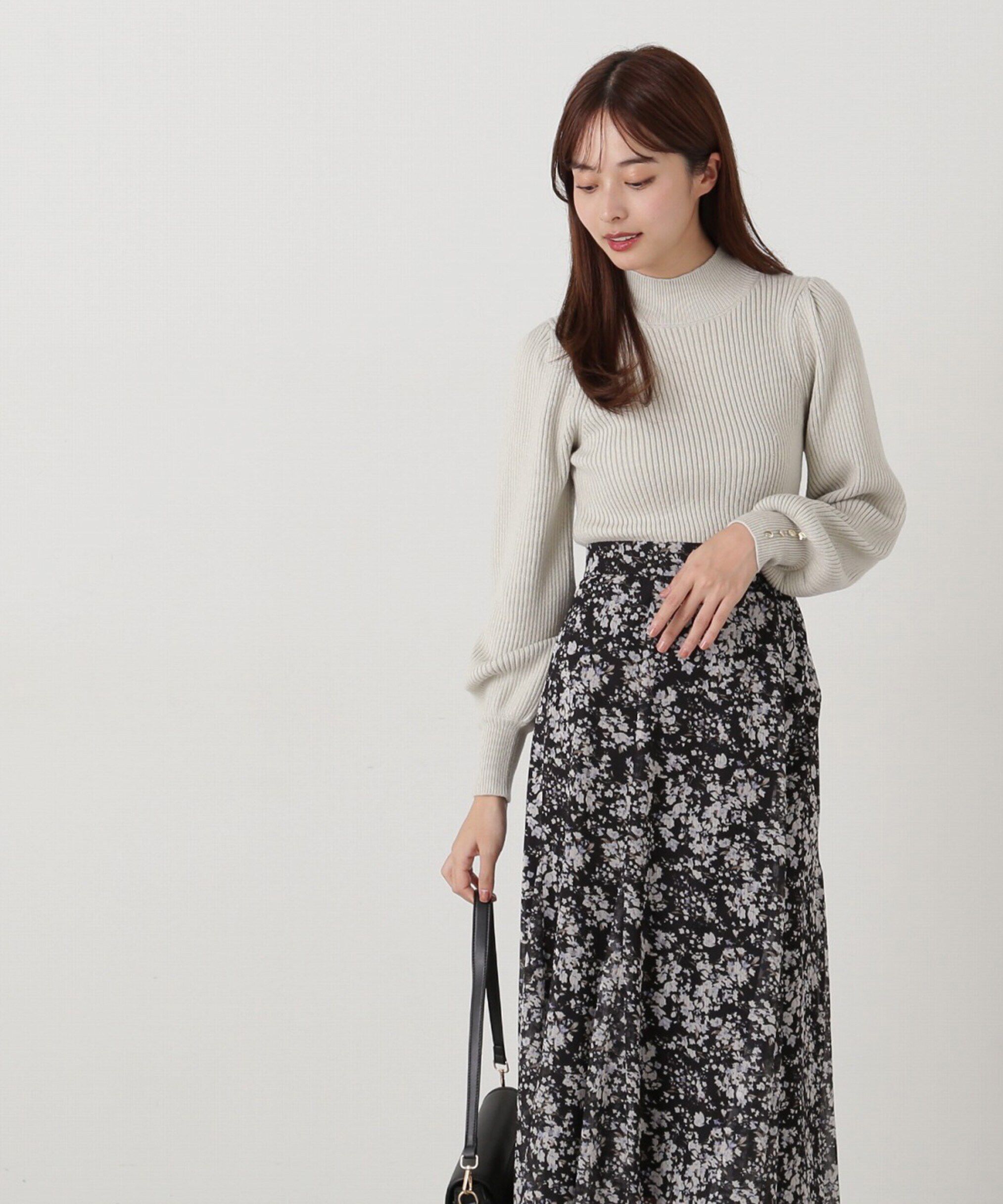 PROPORTION BODY DRESSING「ハイネックボリュームスリーブニット」|ニット・セーター|