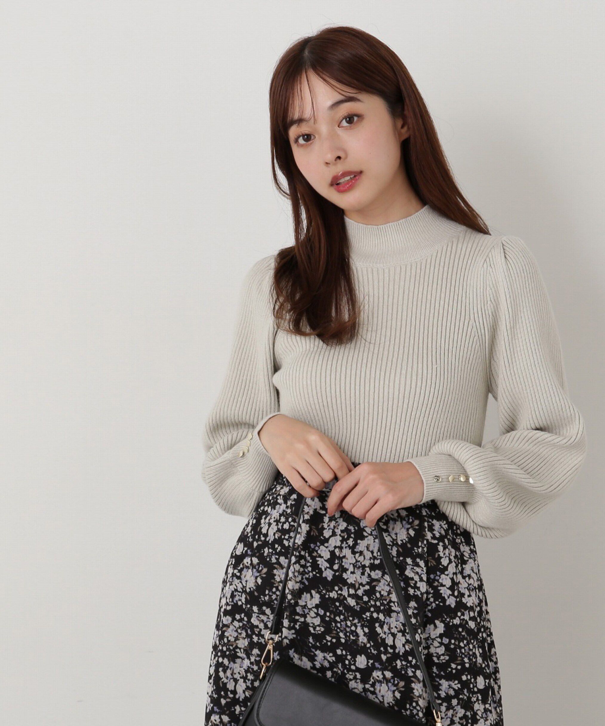 PROPORTION BODY DRESSING「ハイネックボリュームスリーブニット」|ニット・セーター|