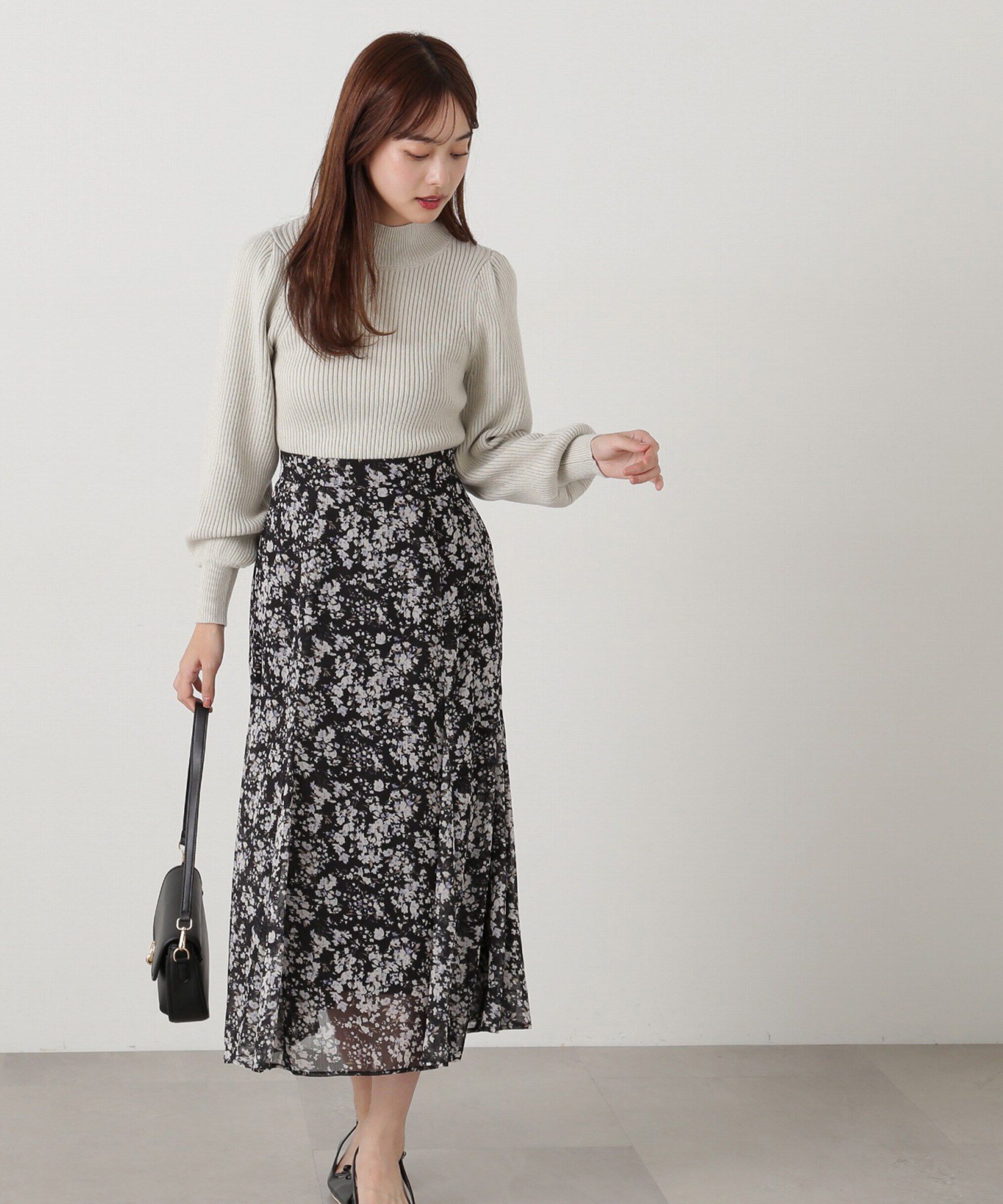 PROPORTION BODY DRESSING「ハイネックボリュームスリーブニット」|ニット・セーター|