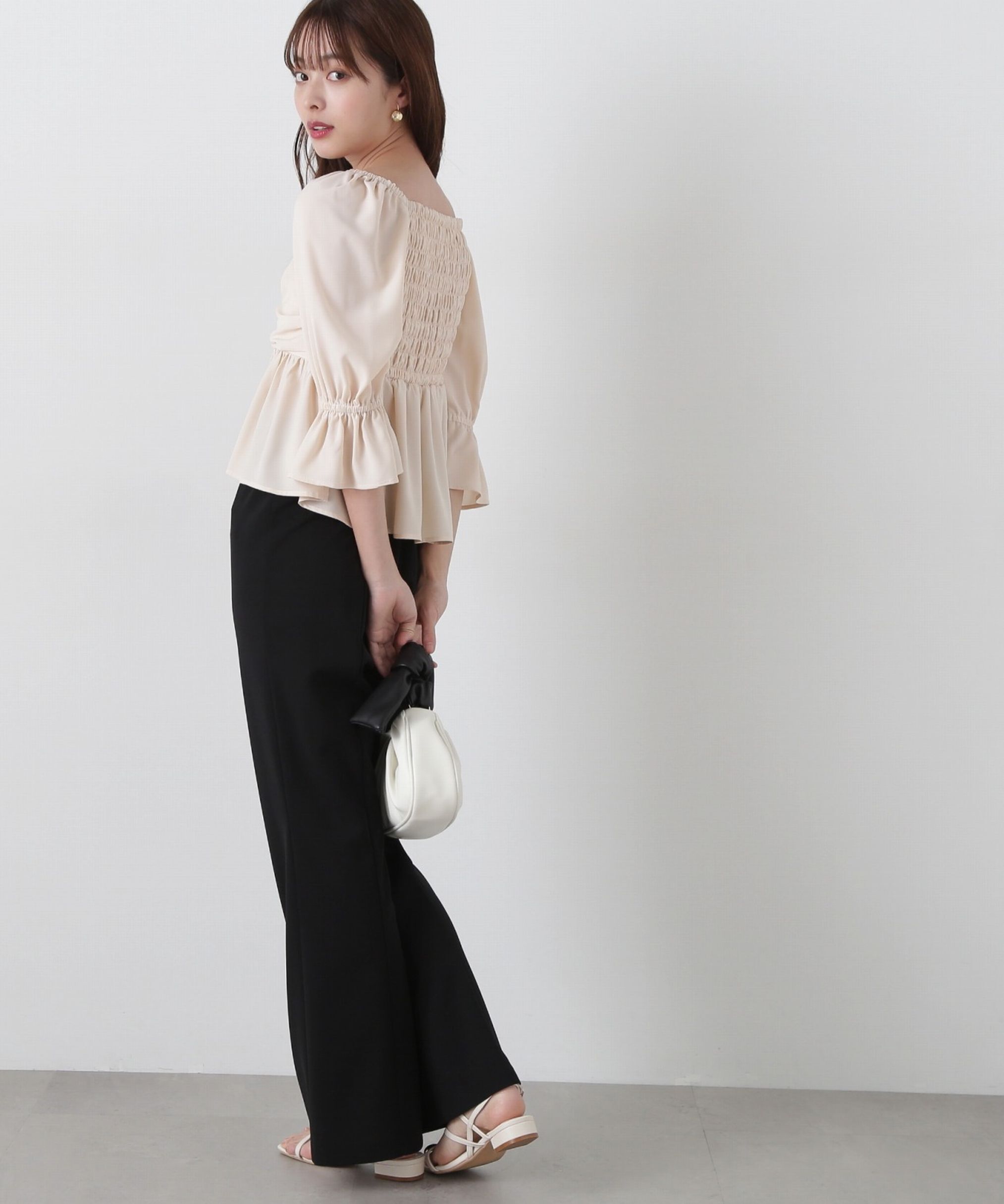 PROPORTION BODY DRESSING「2wayフロントギャザーブラウス」|シャツ・ブラウス|