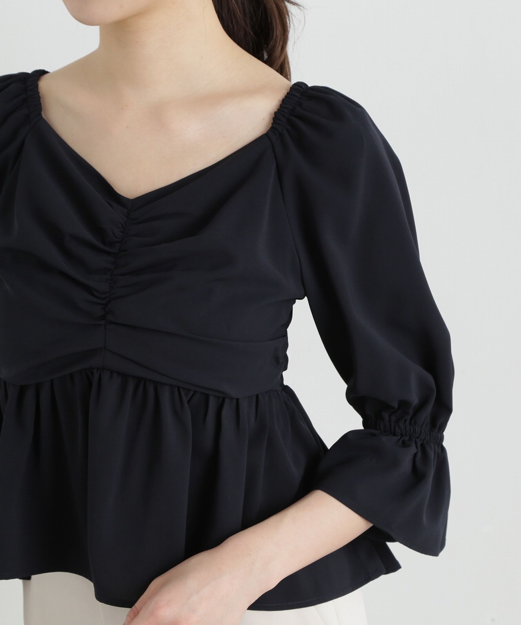 PROPORTION BODY DRESSING「2wayフロントギャザーブラウス」|シャツ・ブラウス|