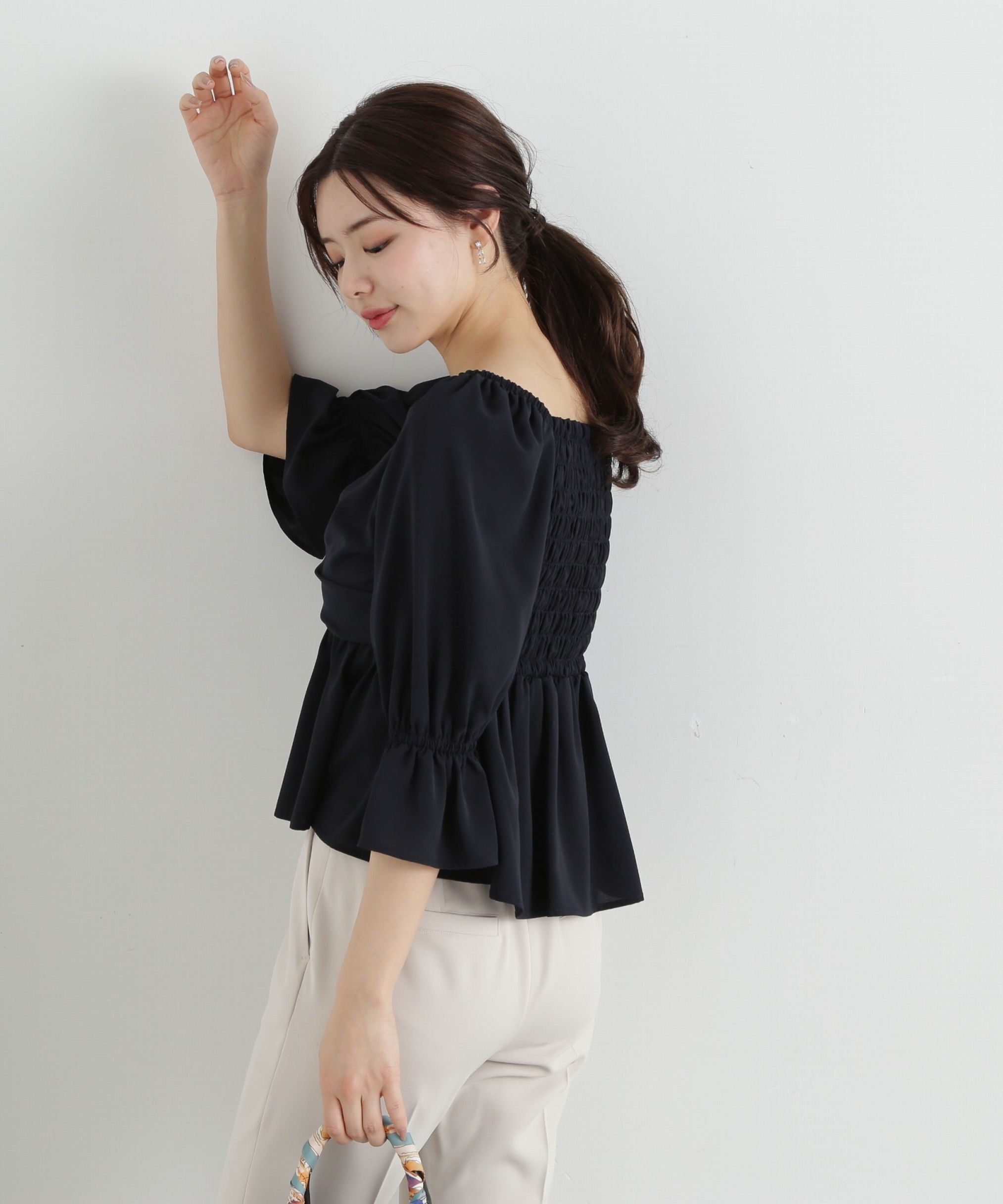 PROPORTION BODY DRESSING「2wayフロントギャザーブラウス」|シャツ・ブラウス|