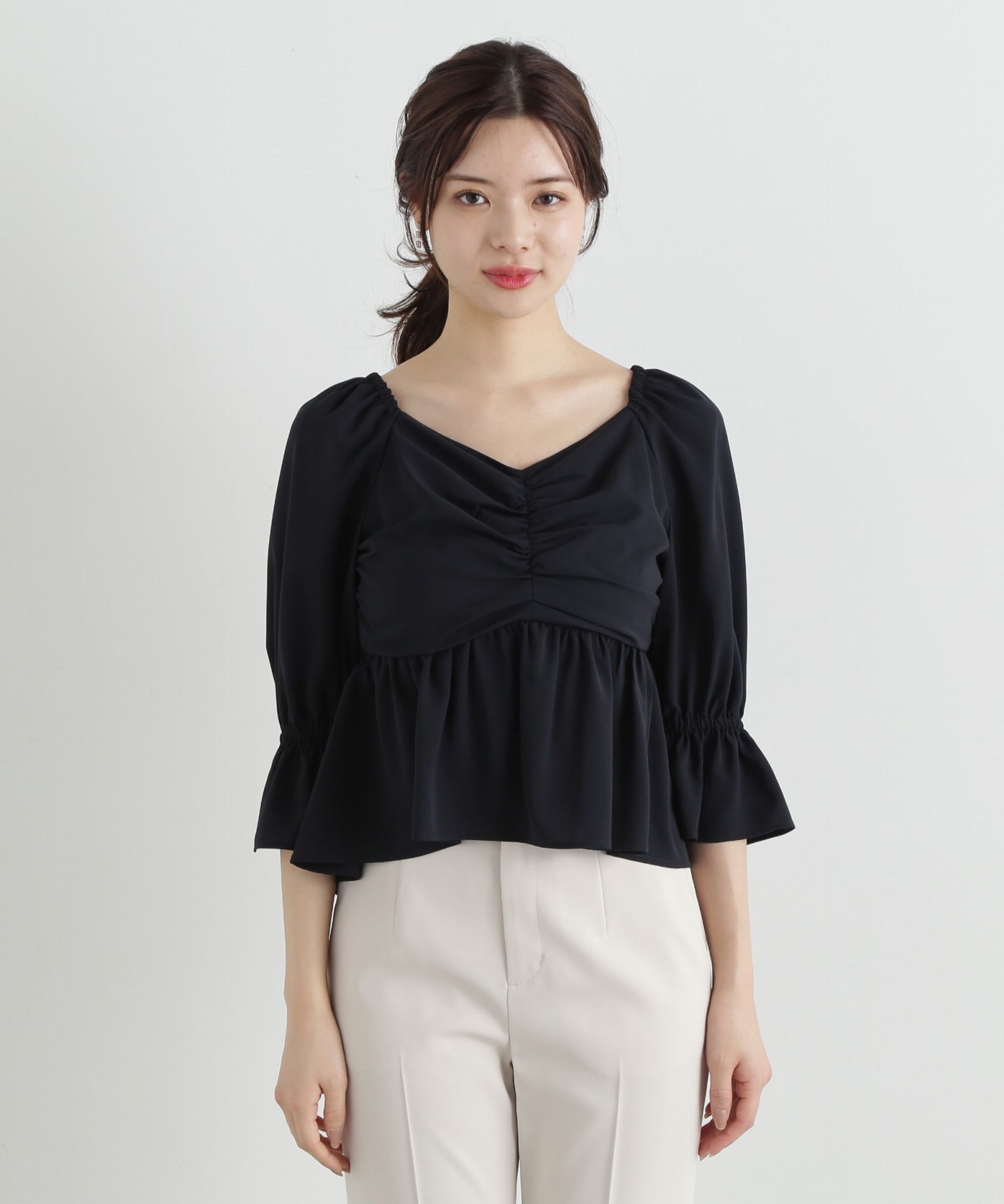 PROPORTION BODY DRESSING「2wayフロントギャザーブラウス」|シャツ・ブラウス|