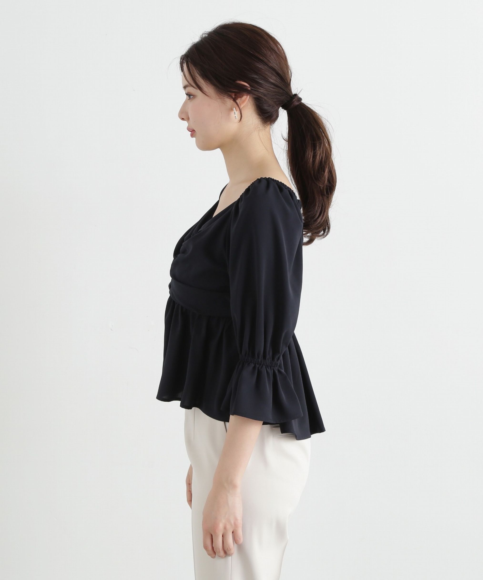 PROPORTION BODY DRESSING「2wayフロントギャザーブラウス」|シャツ・ブラウス|